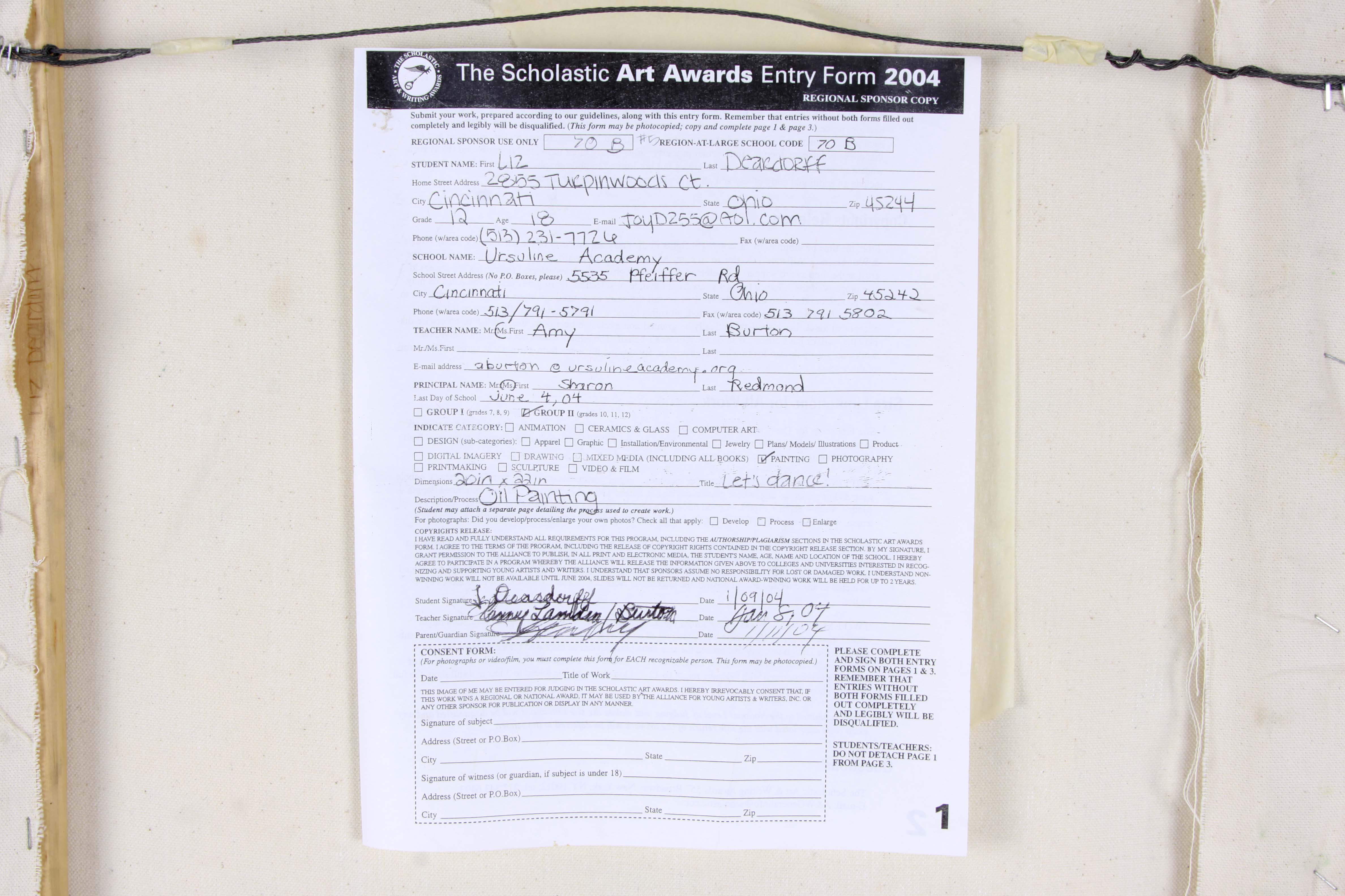 Liz Deardorf Acrylic Painting "Let's Dance"