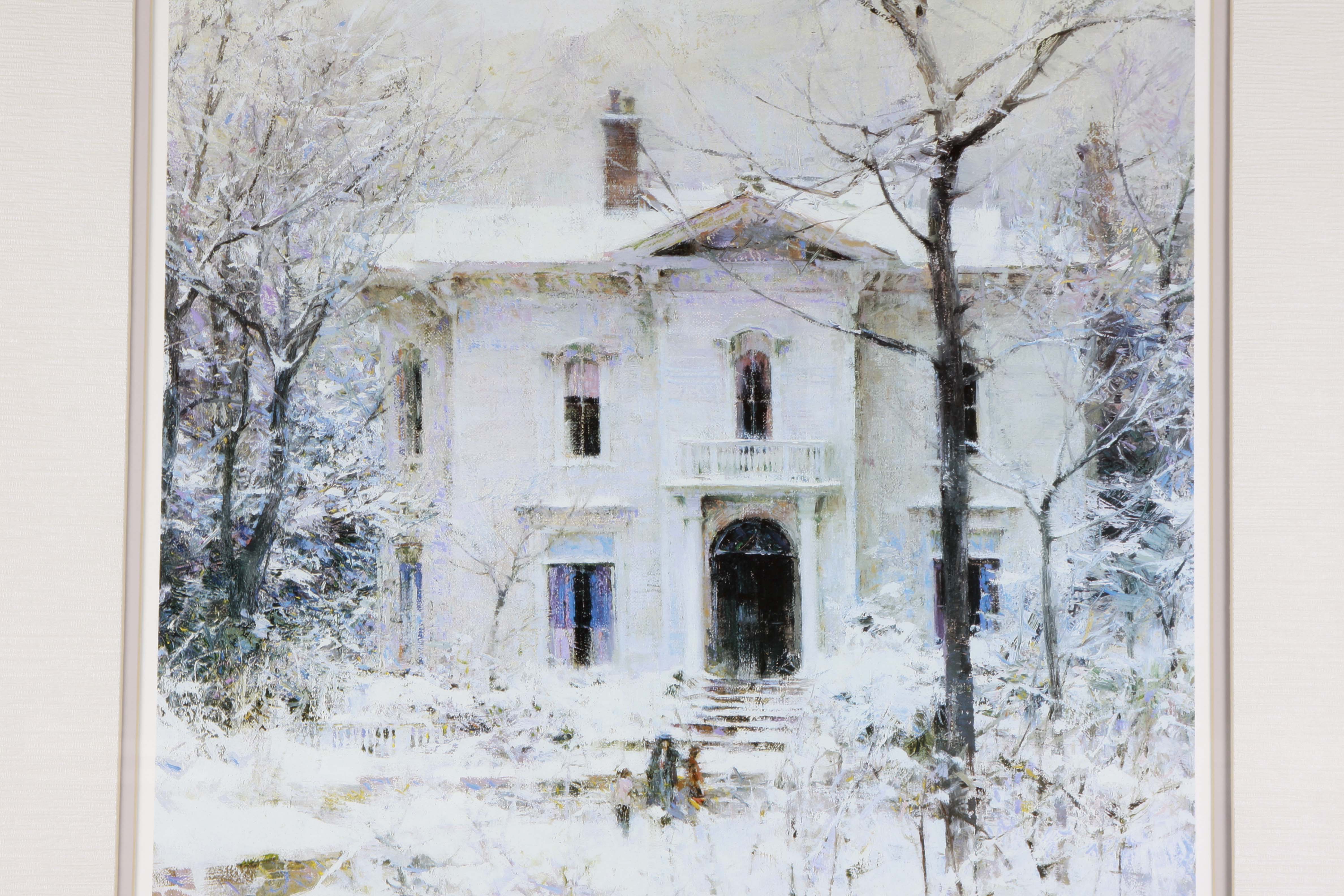 Richard Schmid Offset Lithograph “Victorian Winter”