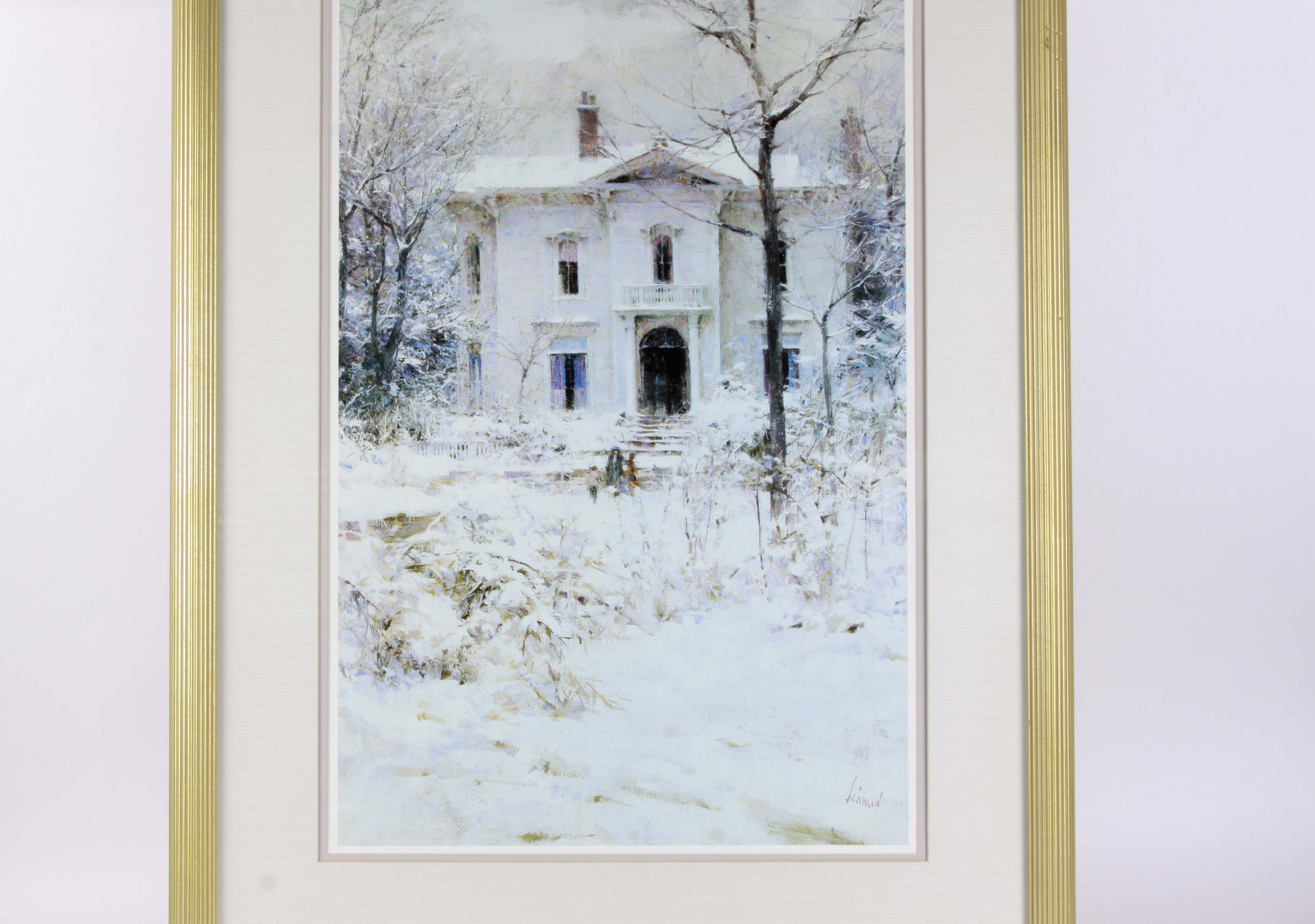 Richard Schmid Offset Lithograph “Victorian Winter”