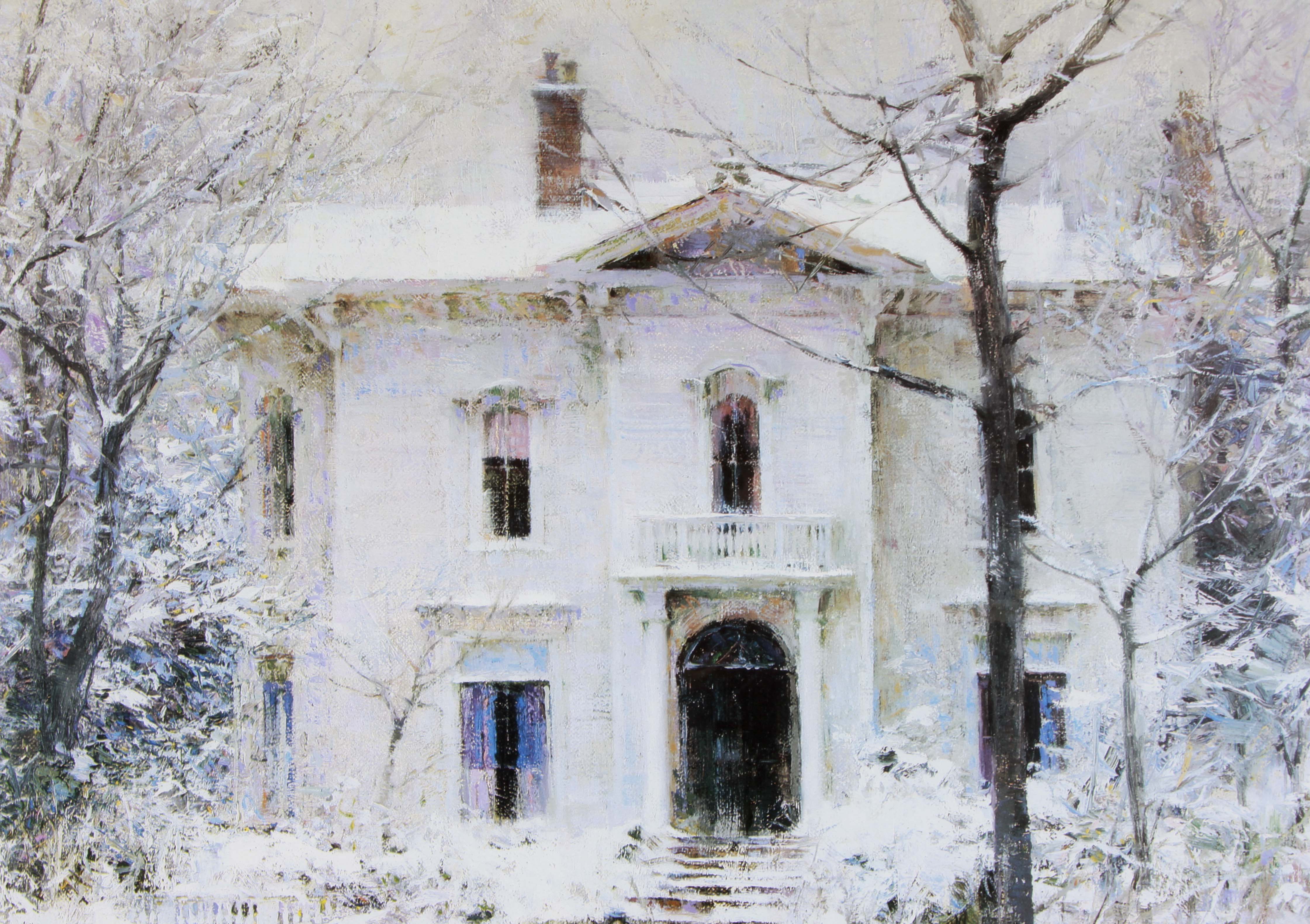 Richard Schmid Offset Lithograph “Victorian Winter”