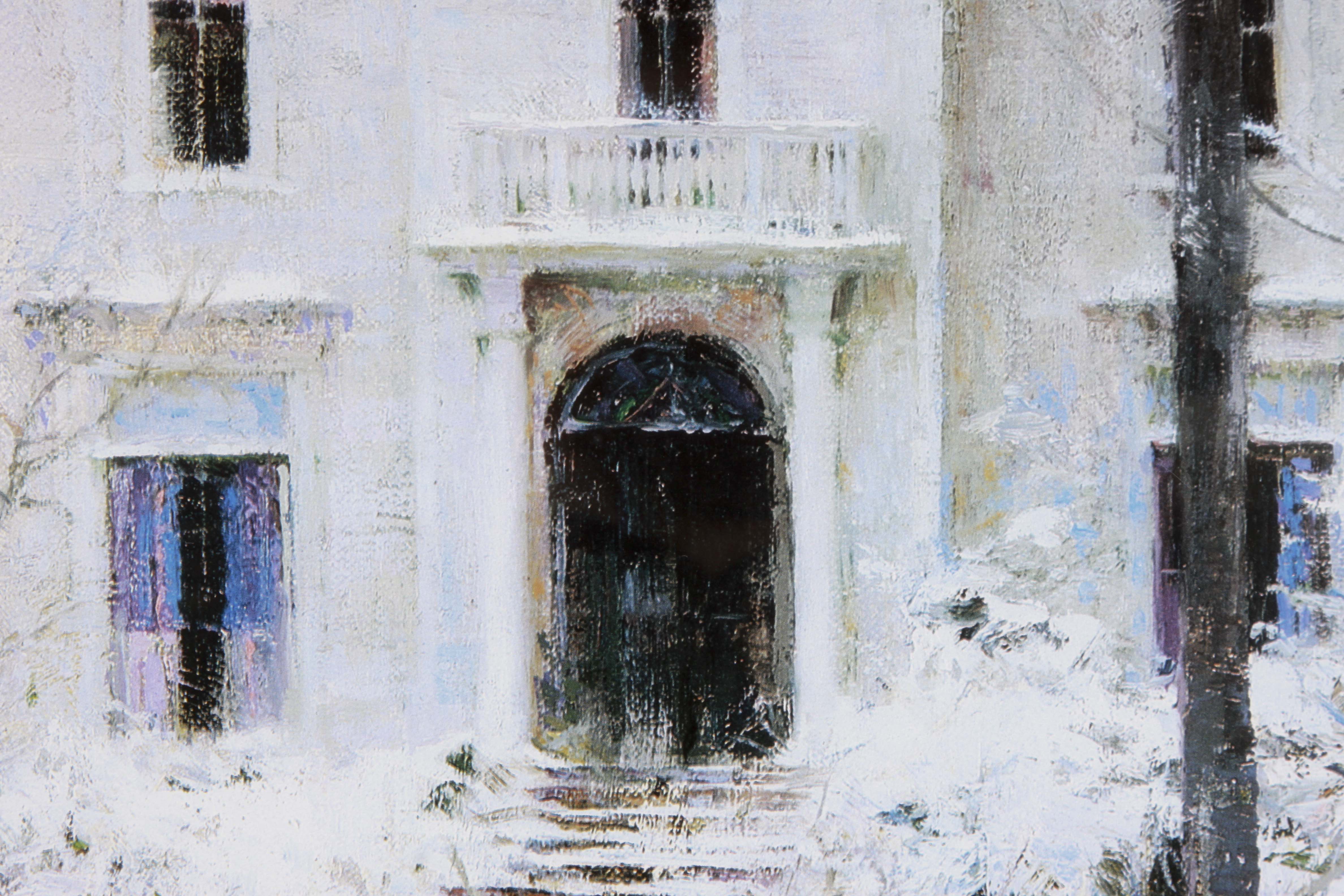 Richard Schmid Offset Lithograph “Victorian Winter”