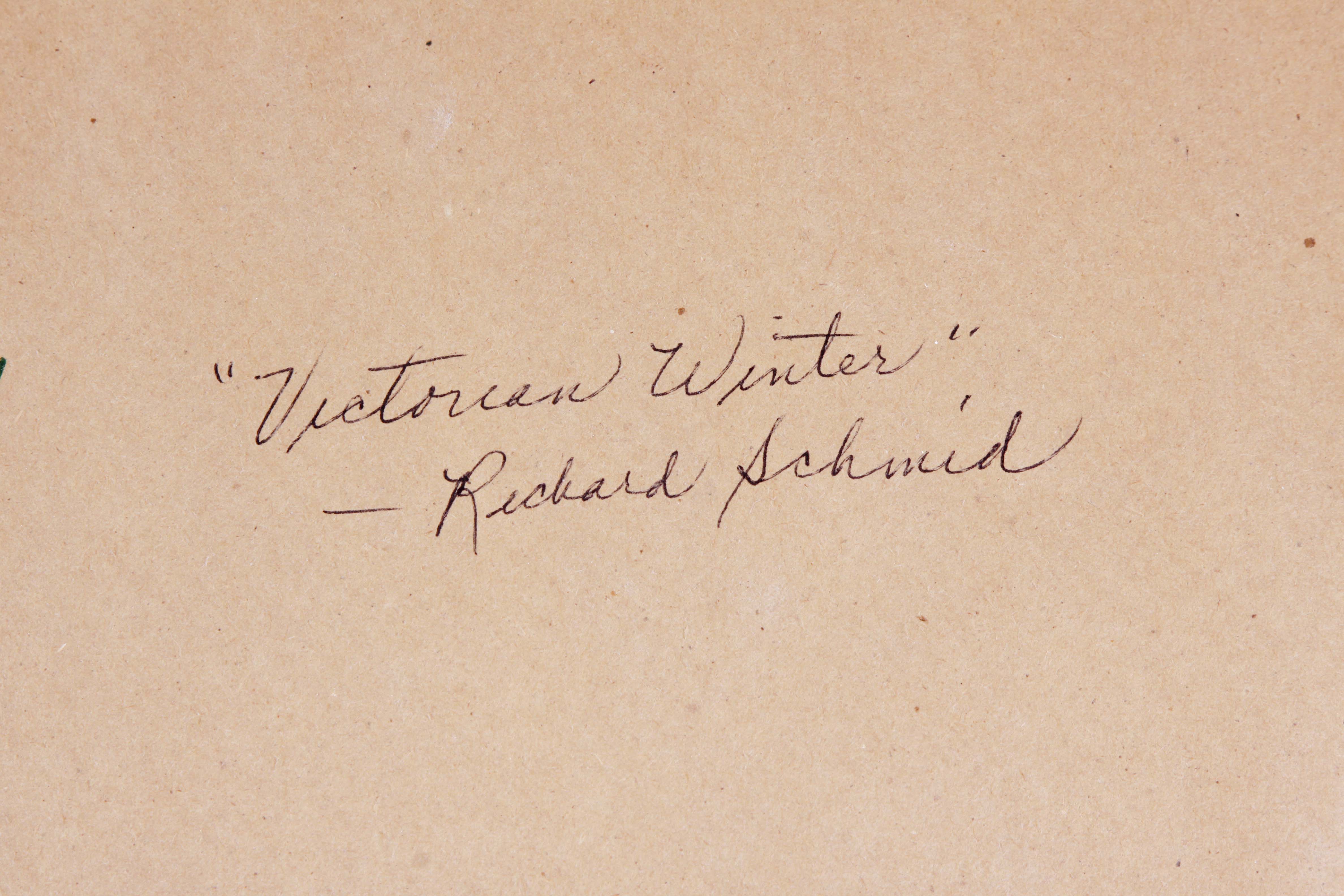 Richard Schmid Offset Lithograph “Victorian Winter”