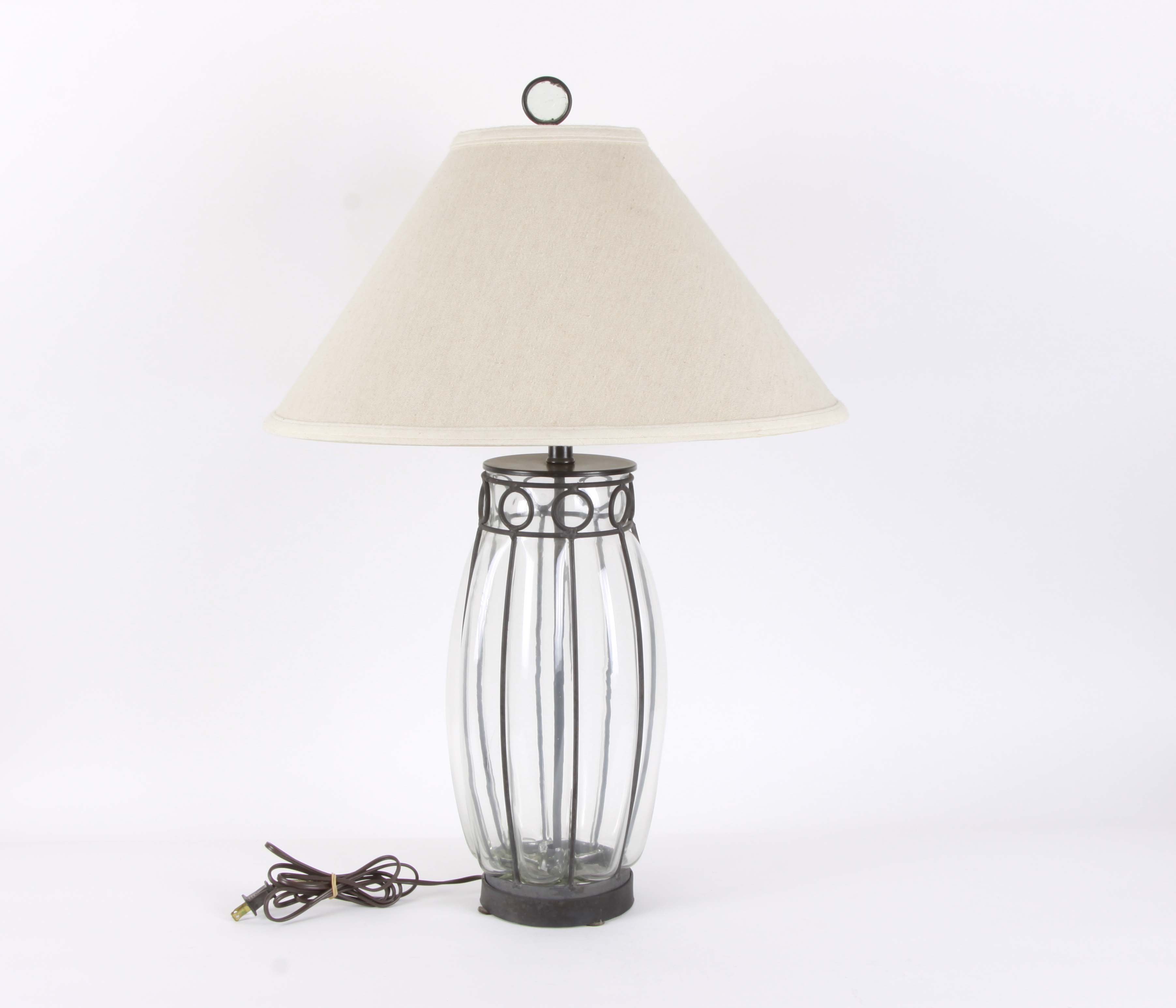 Glass and Metal Lamps