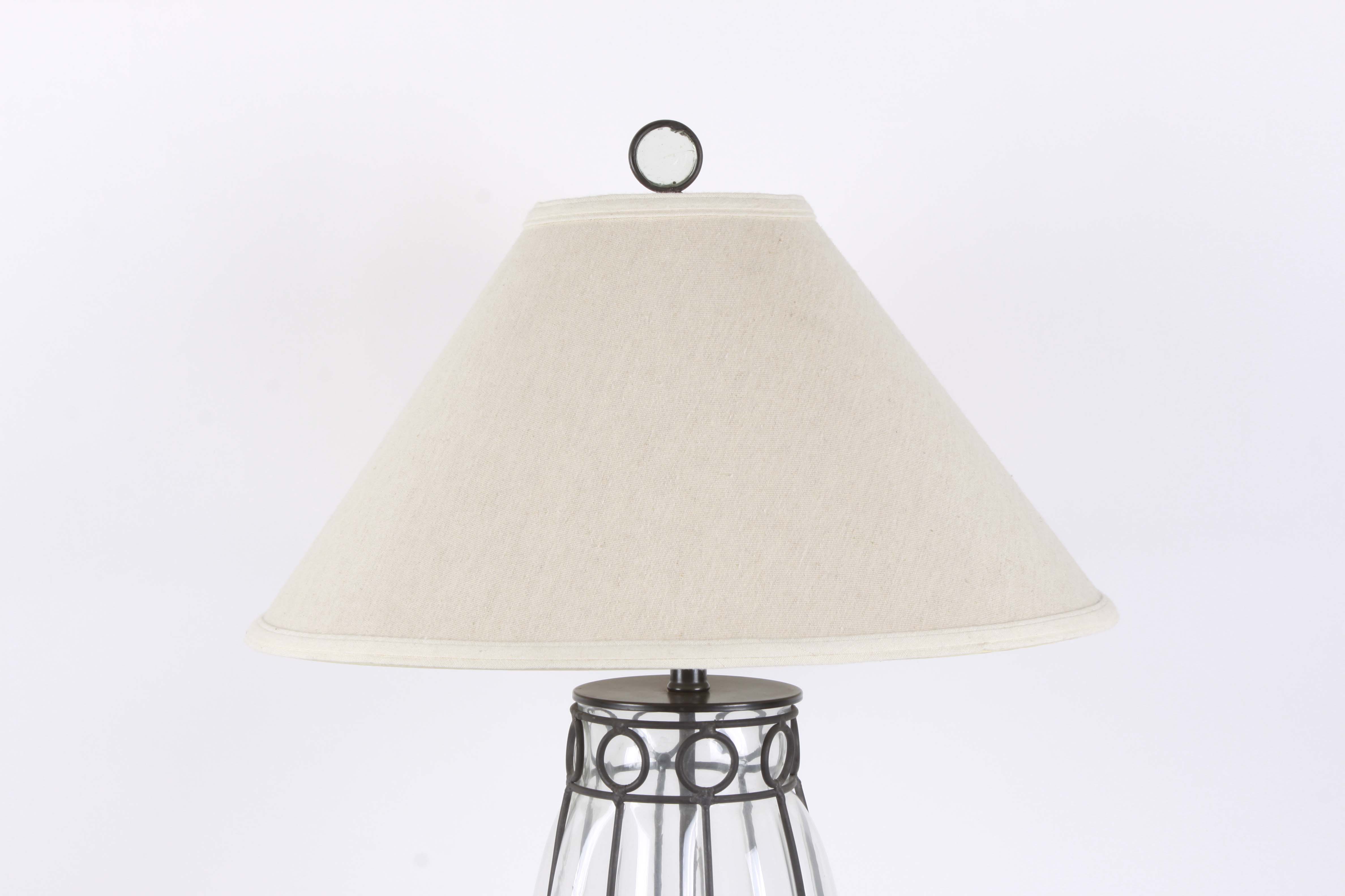 Glass and Metal Lamps