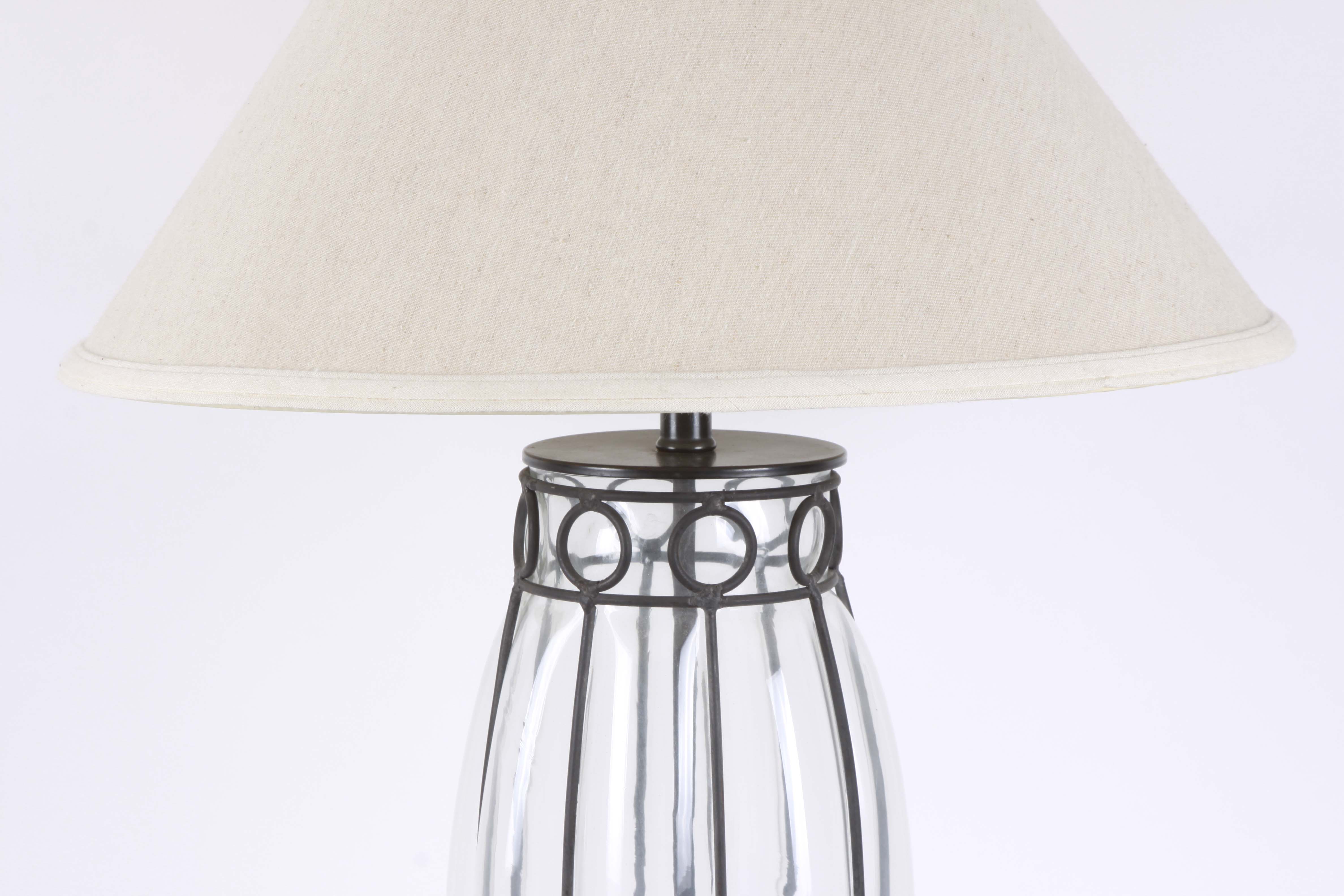 Glass and Metal Lamps