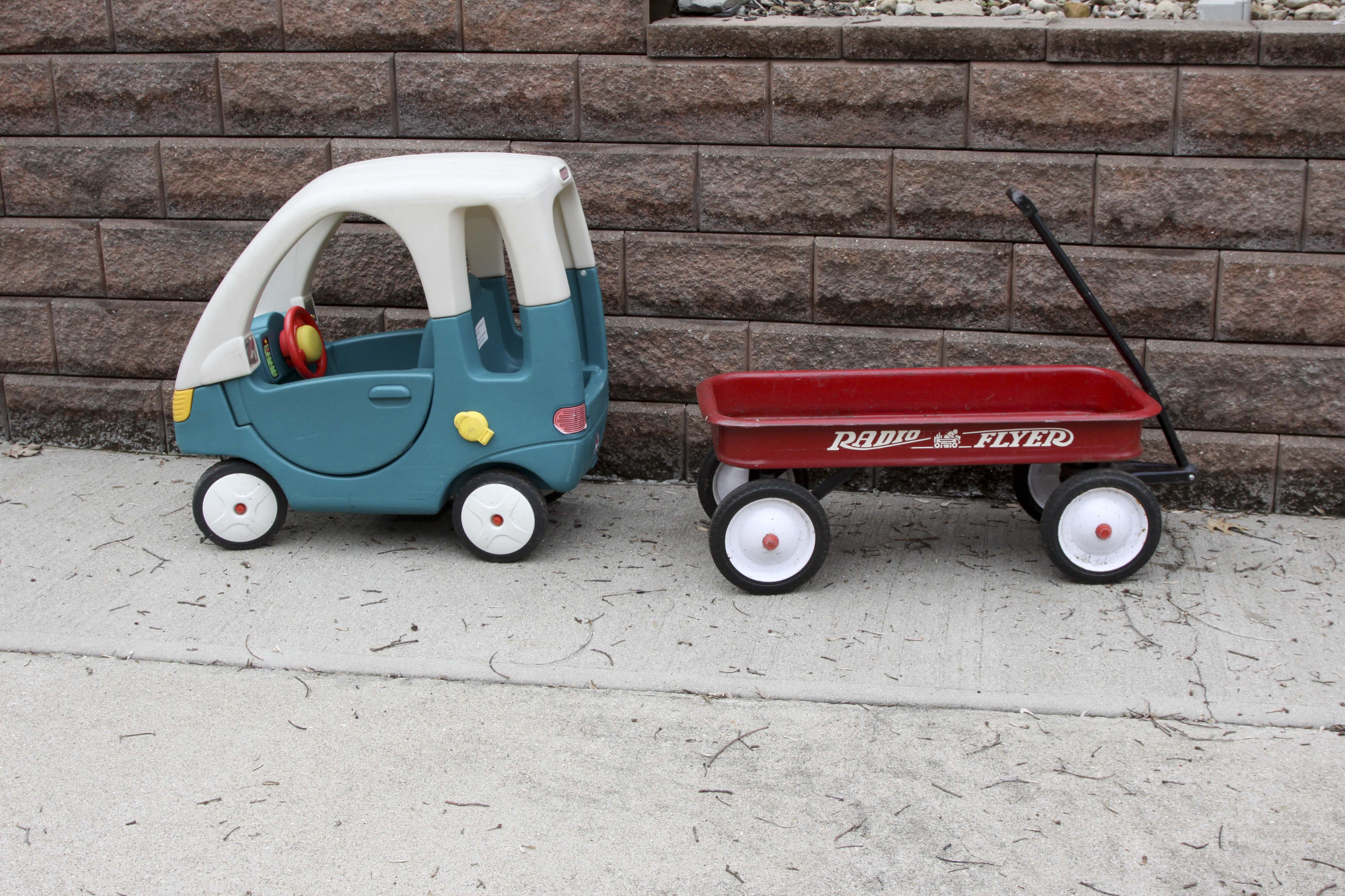 Radio Flyer Wagon and Step2 Child's Play Car