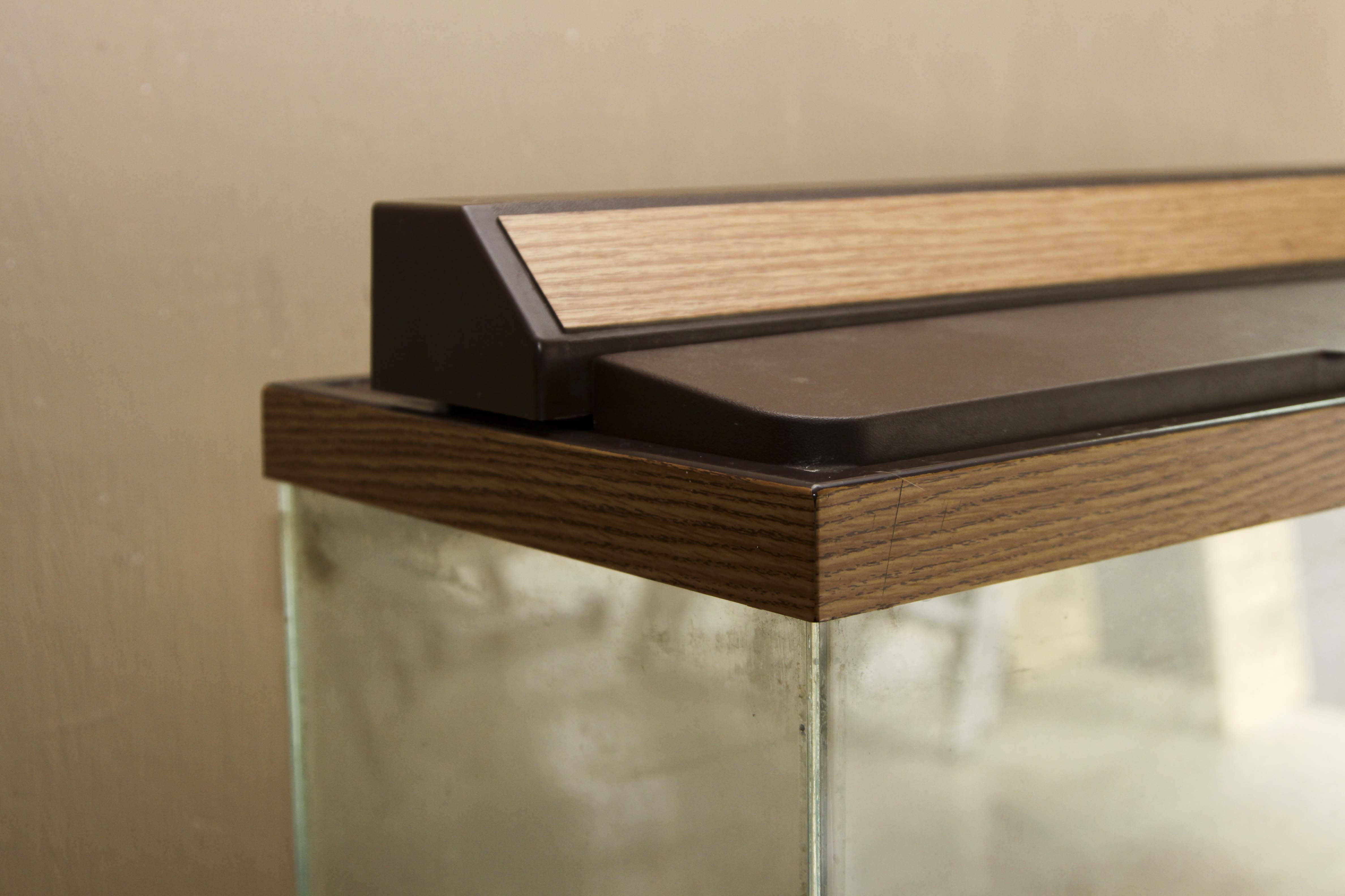 Fish Tank and Wooden Base Cabinet