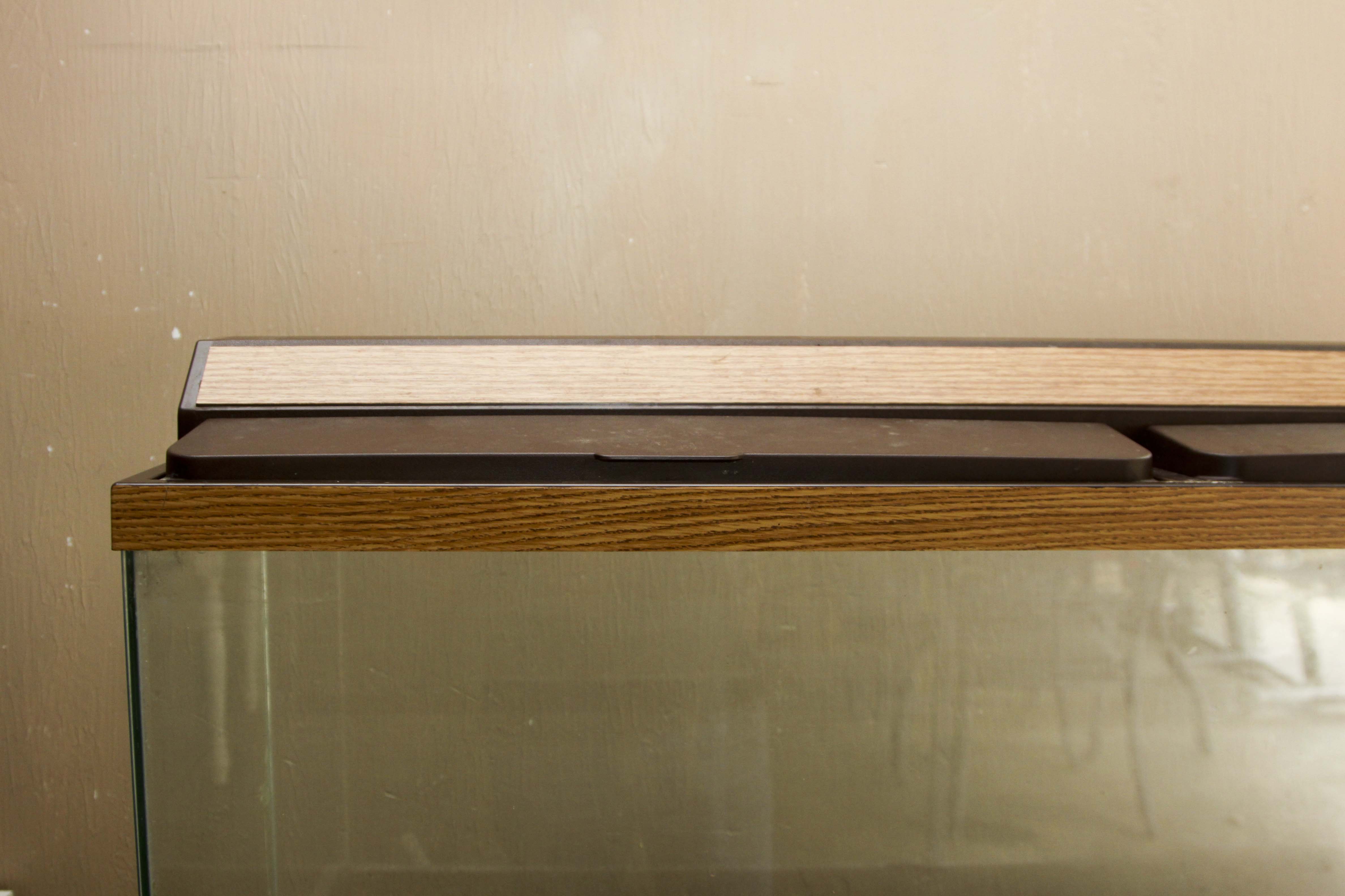 Fish Tank and Wooden Base Cabinet