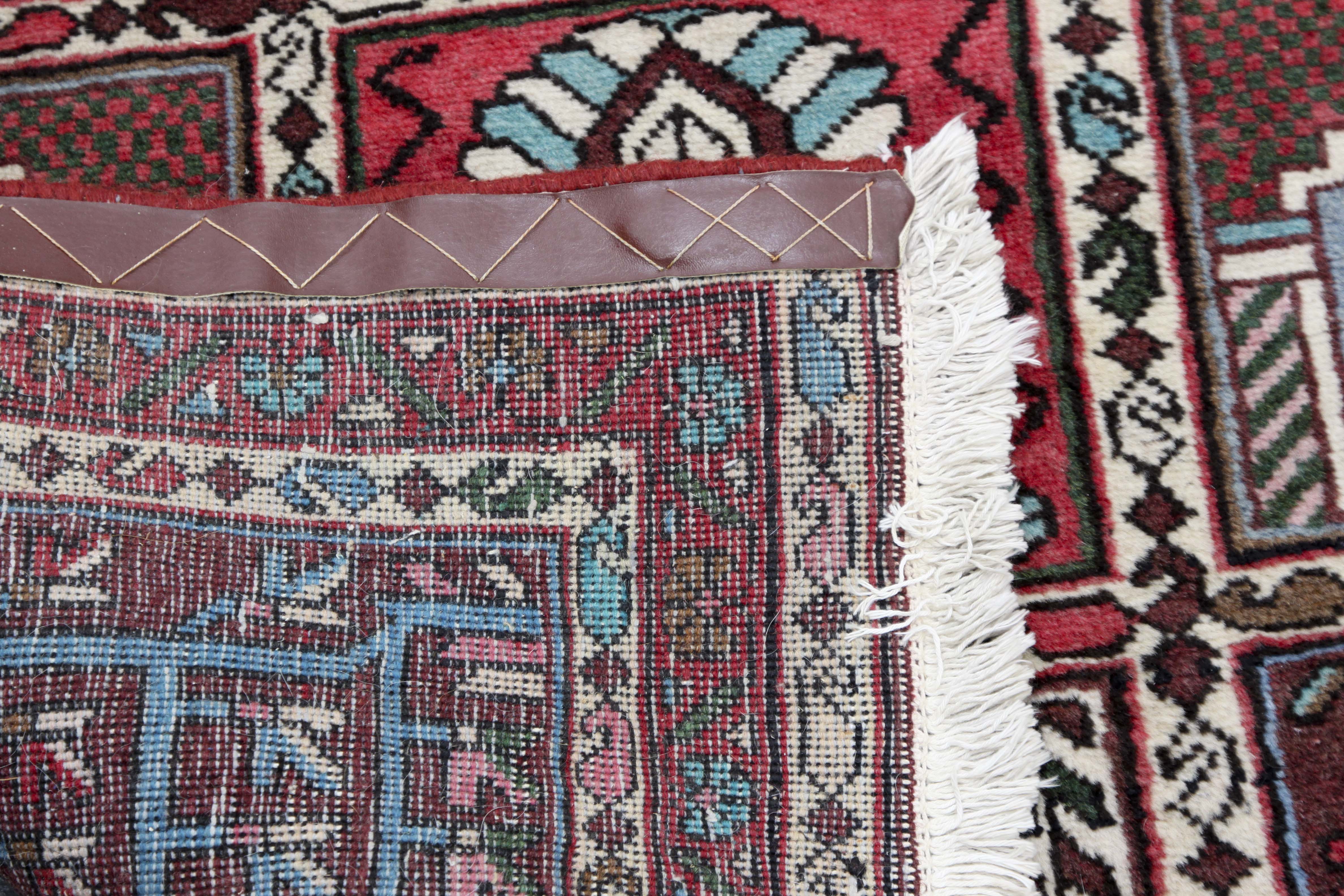 Hand-Knotted Bakhtiari Wool Area Rug