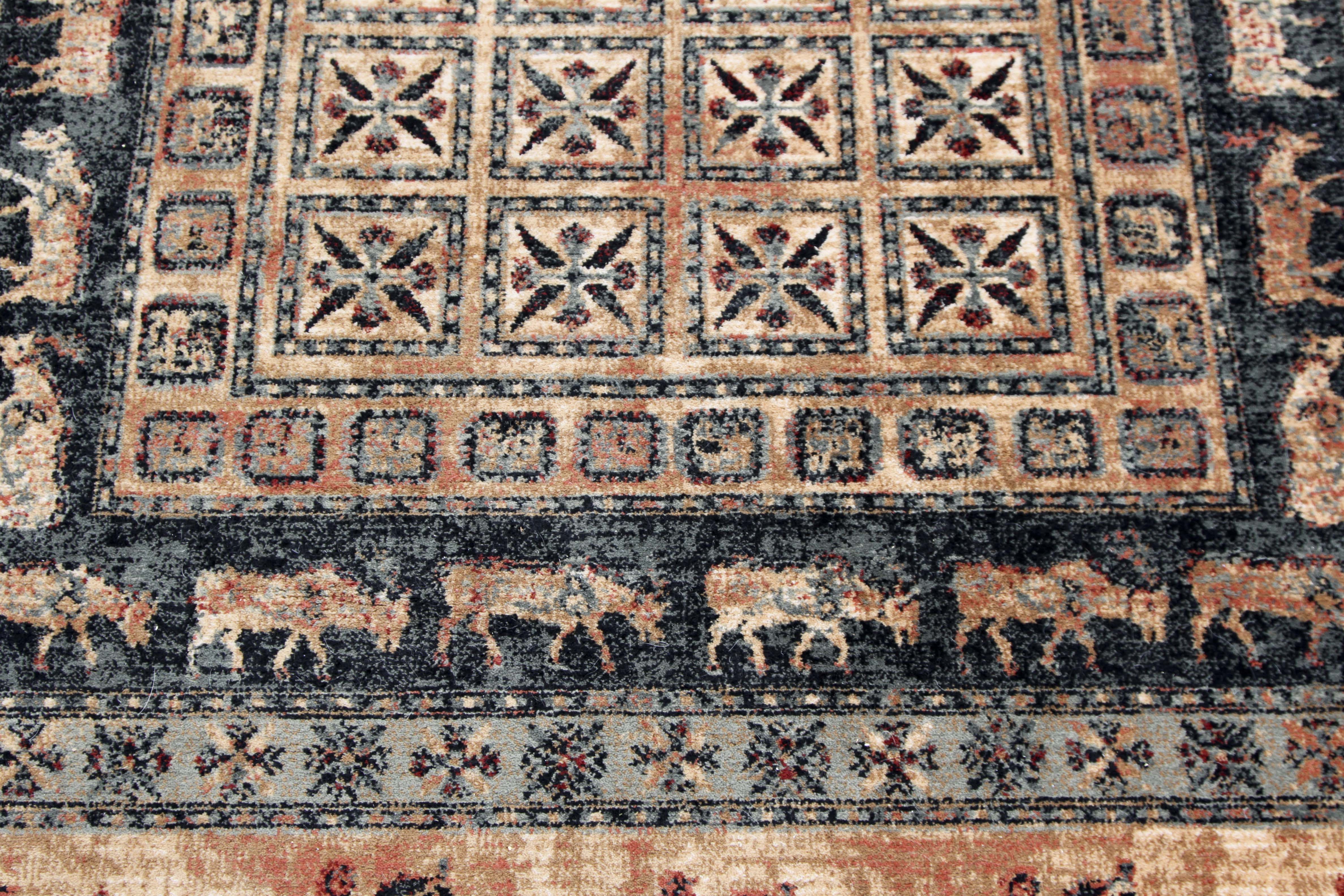 Unusual Machine Woven Couristan "Kashimar" Area Rug