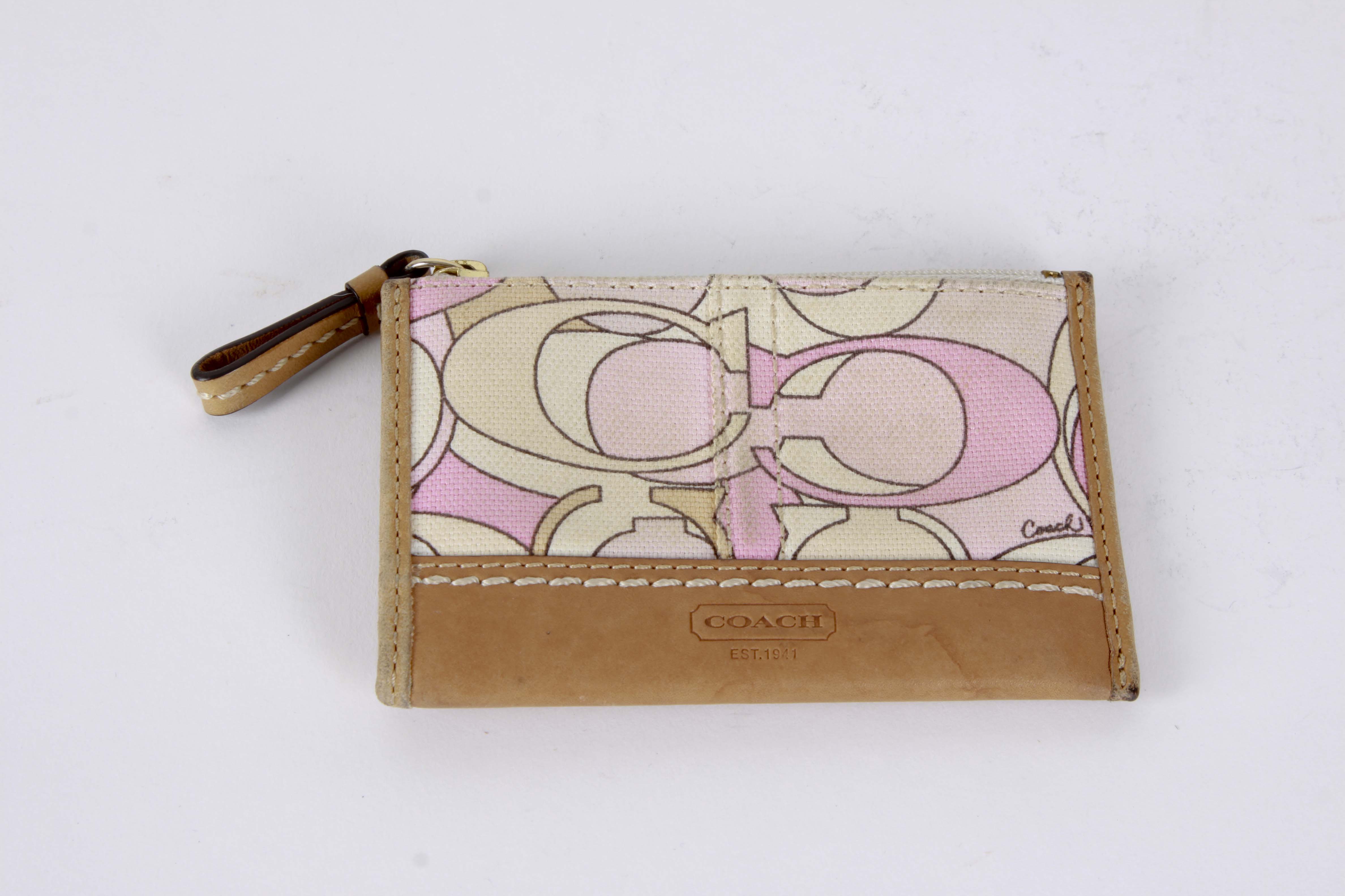 Vintage Ellen Tracy Faux Leather Handbag and Coach Coin Purse