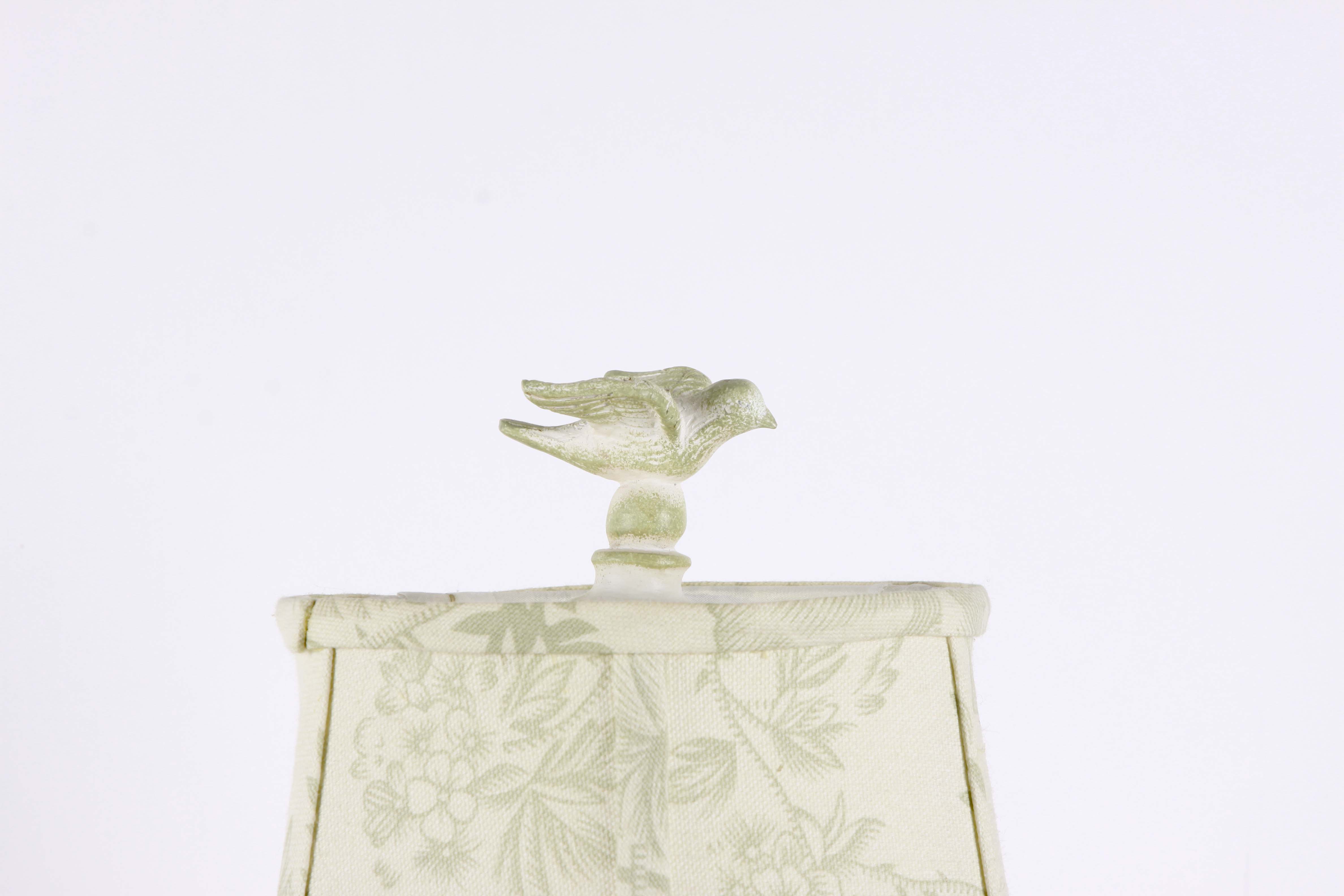 Demilune Table and Bird Cage Design Lamp