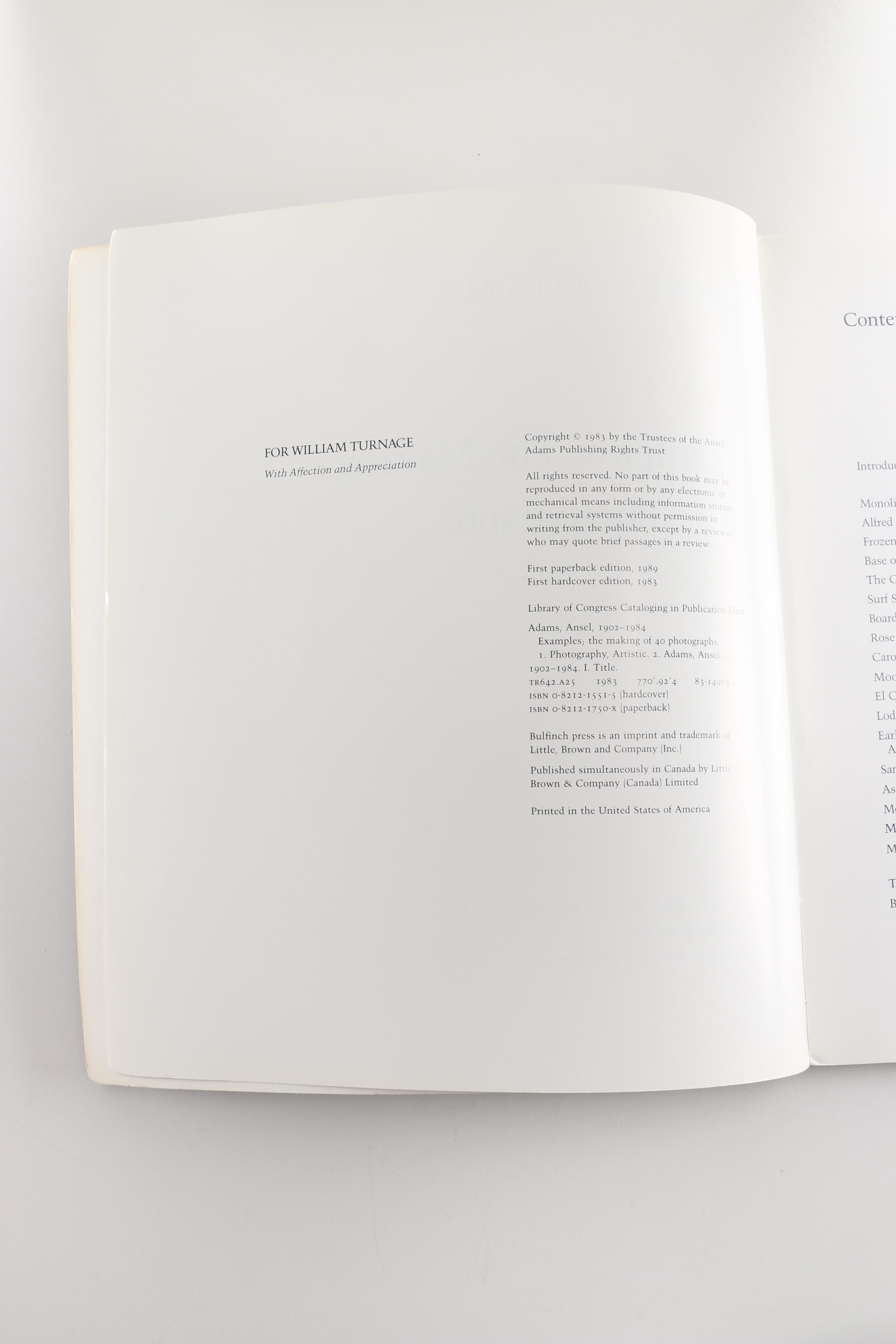 Ansel Adams Photography Books Including "The Negative"