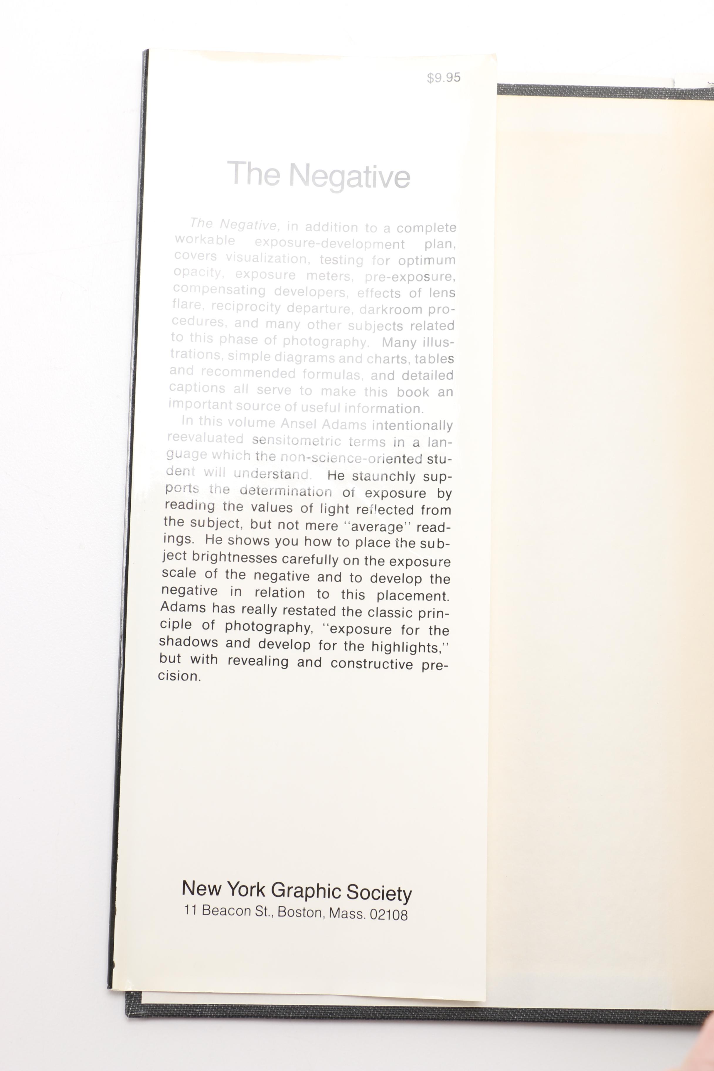 Ansel Adams Photography Books Including "The Negative"