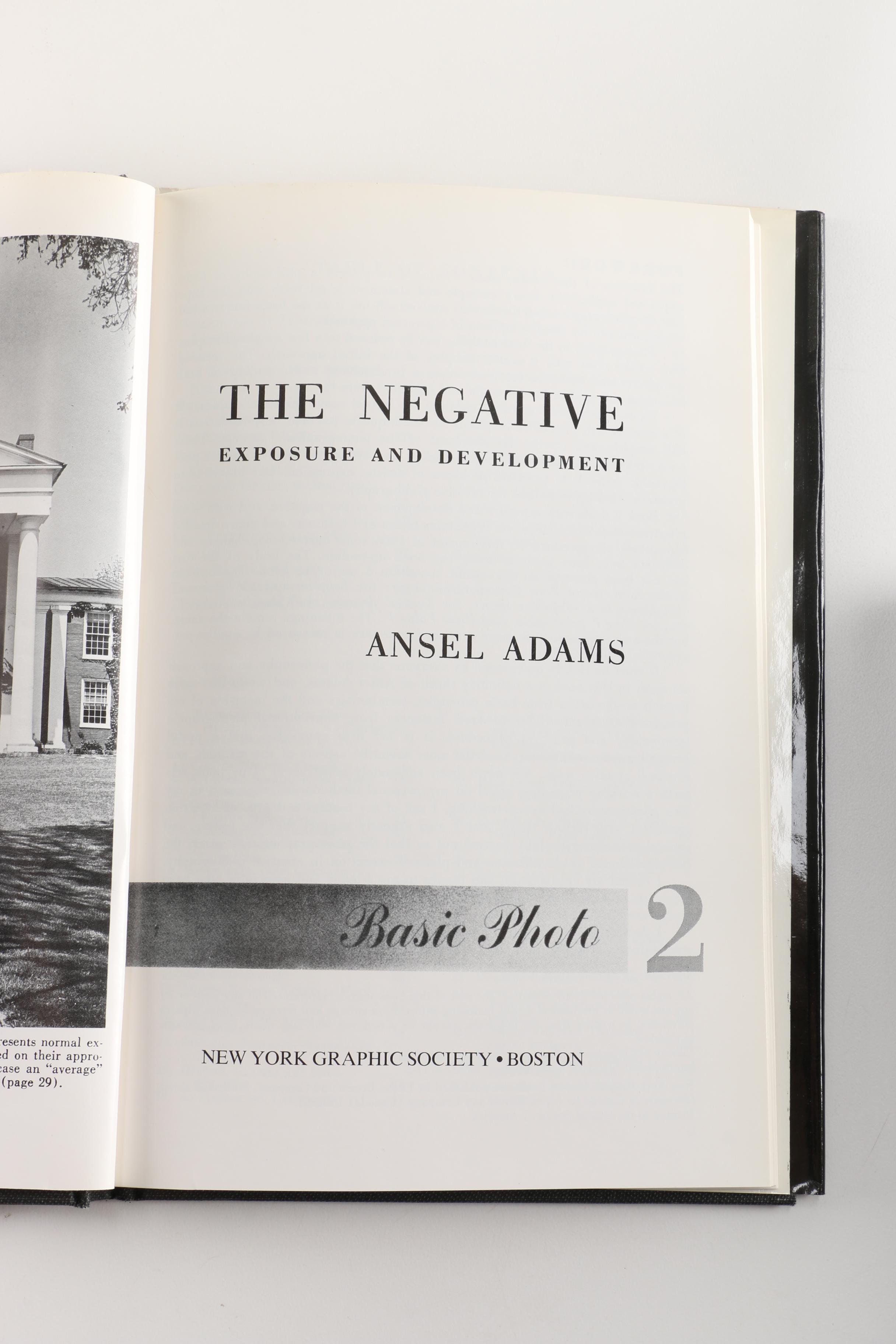 Ansel Adams Photography Books Including "The Negative"