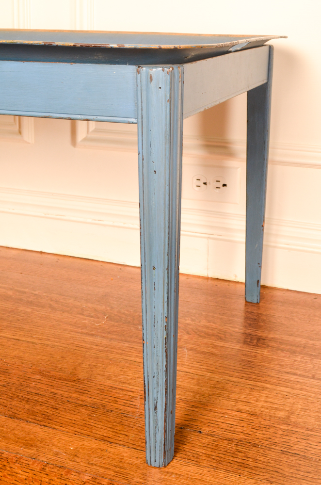 Hand-Painted Tole Tray on Stand