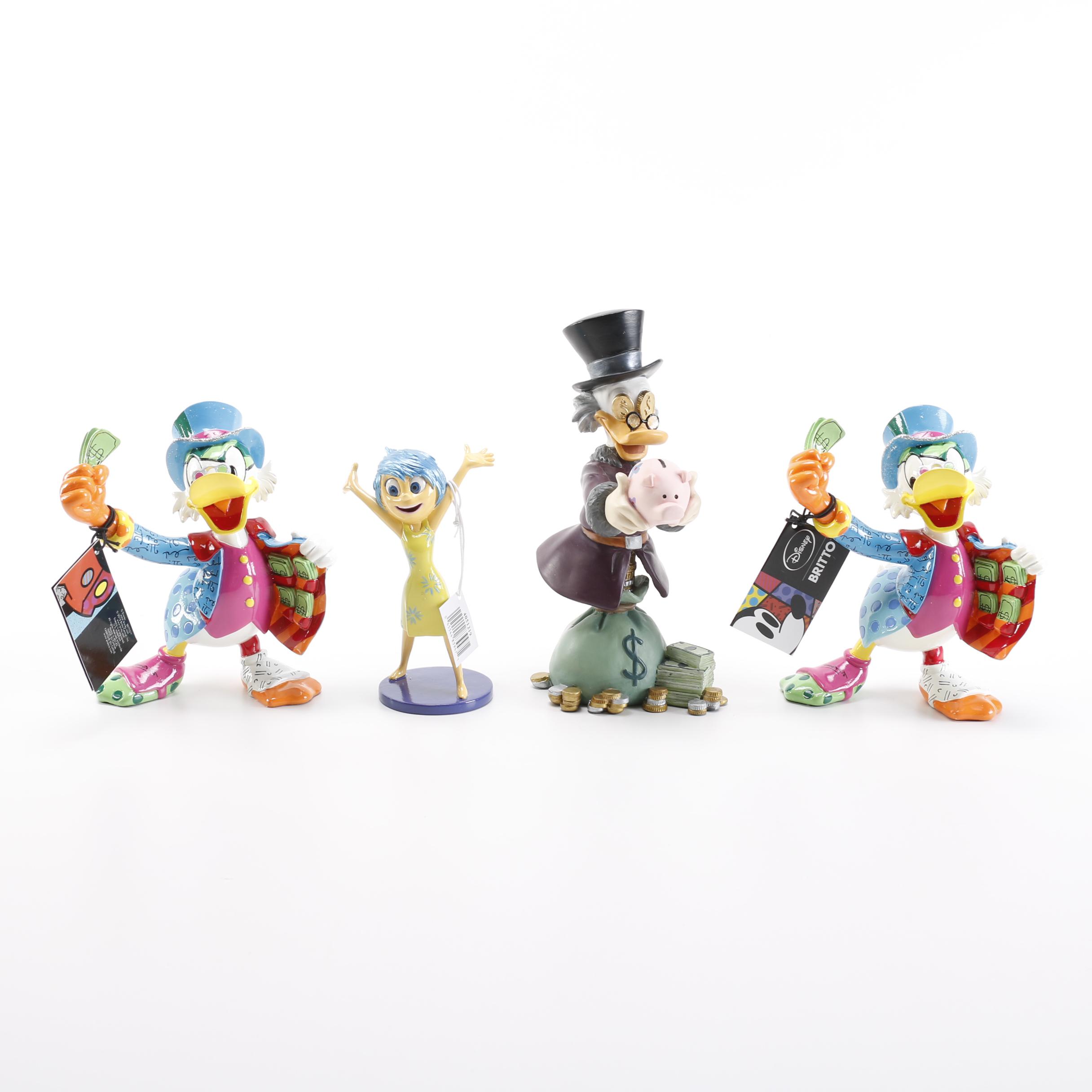 Walt Disney Figurines Including Scrooge