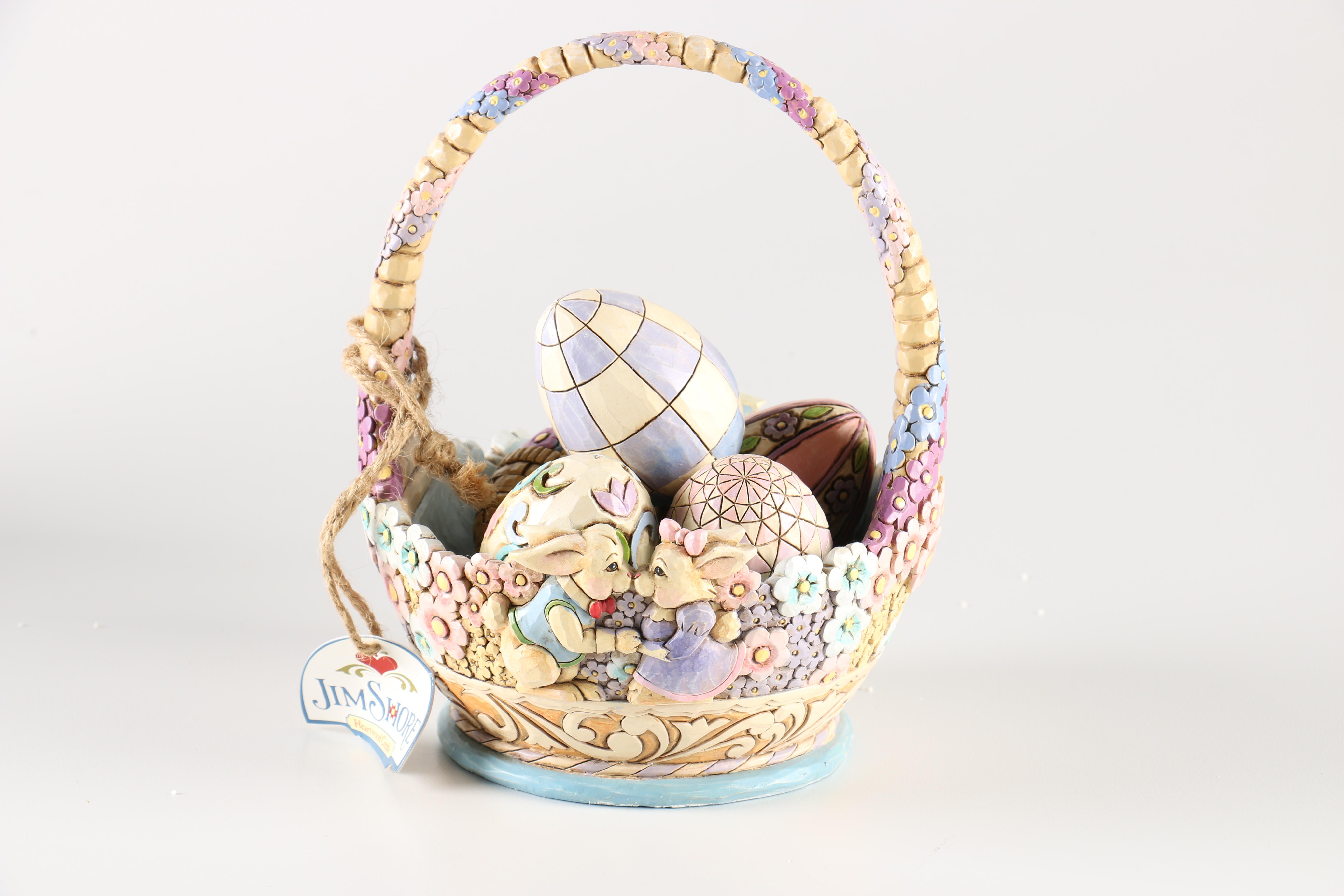 Jim Shore Figurines Including "Easter's On Its Way"