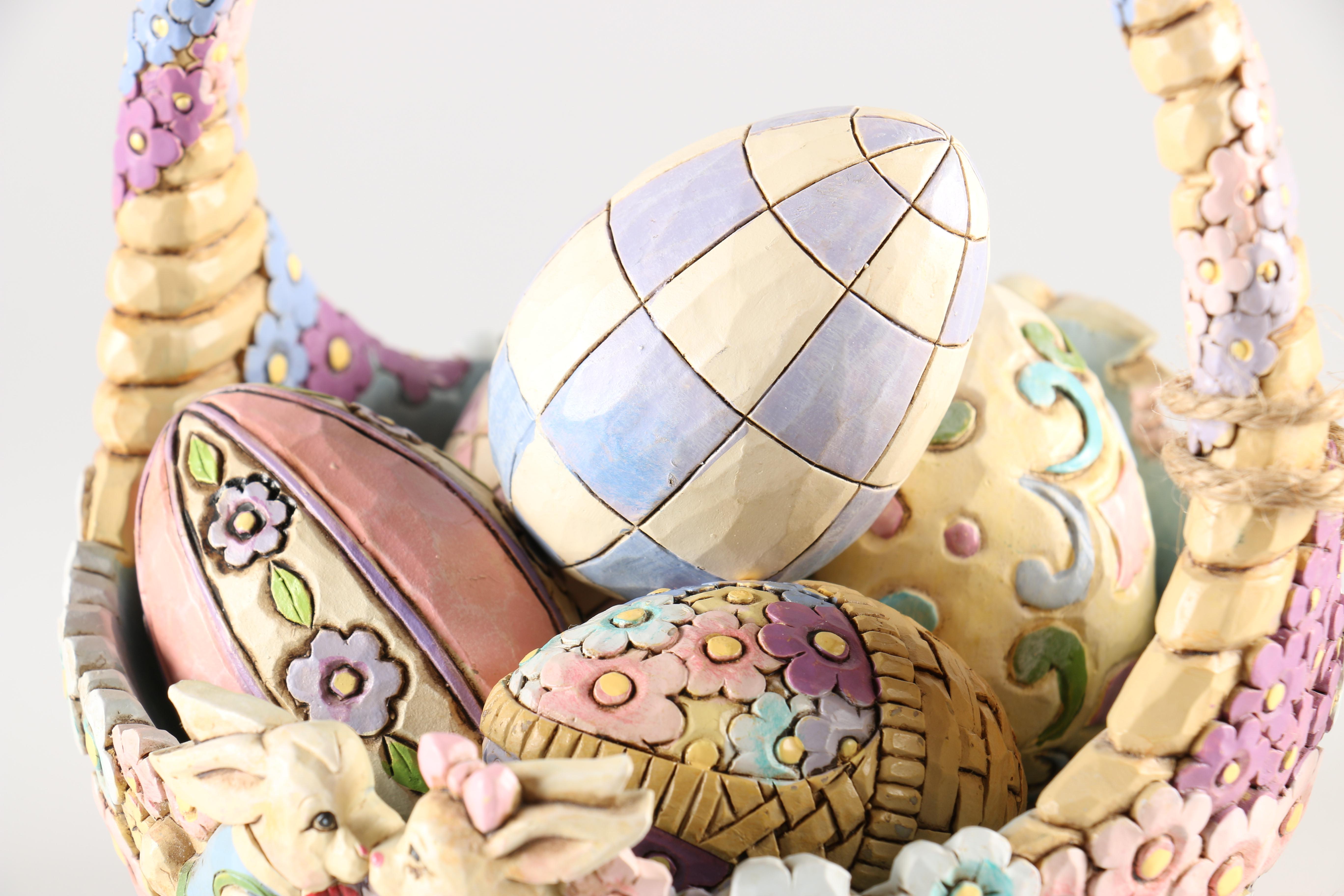 Jim Shore Figurines Including "Easter's On Its Way"