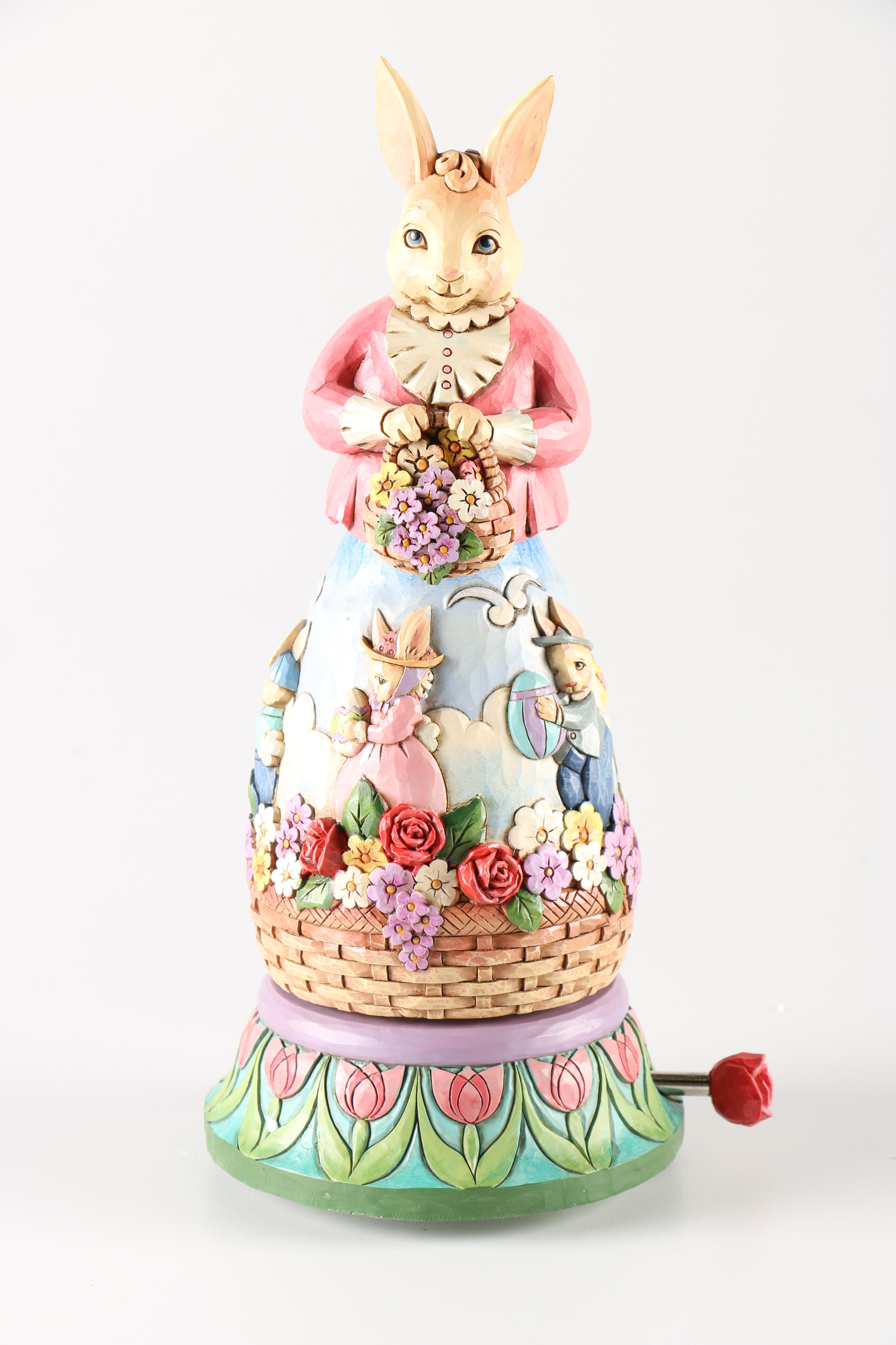 Jim Shore Figurines Including "Easter's On Its Way"
