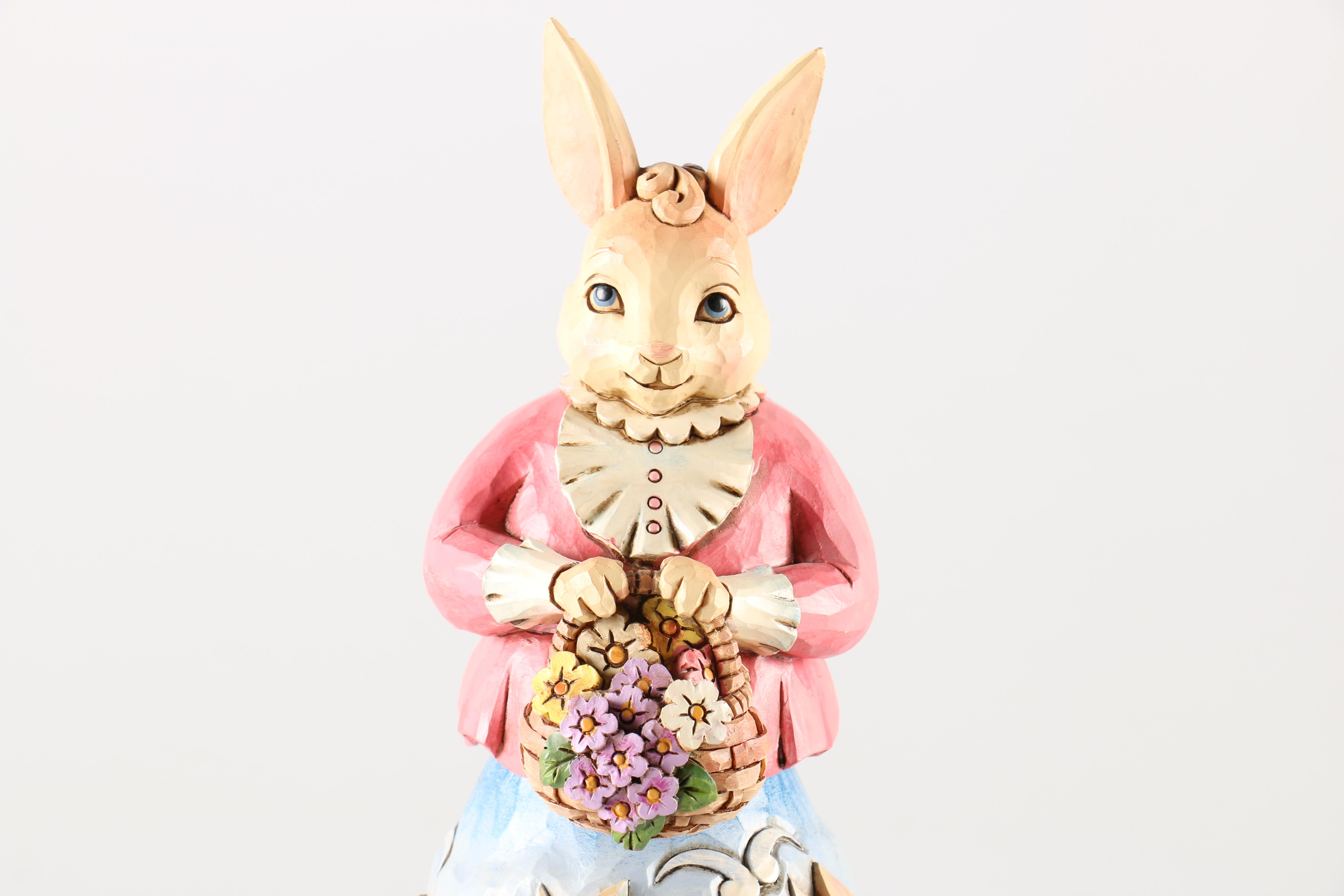 Jim Shore Figurines Including "Easter's On Its Way"