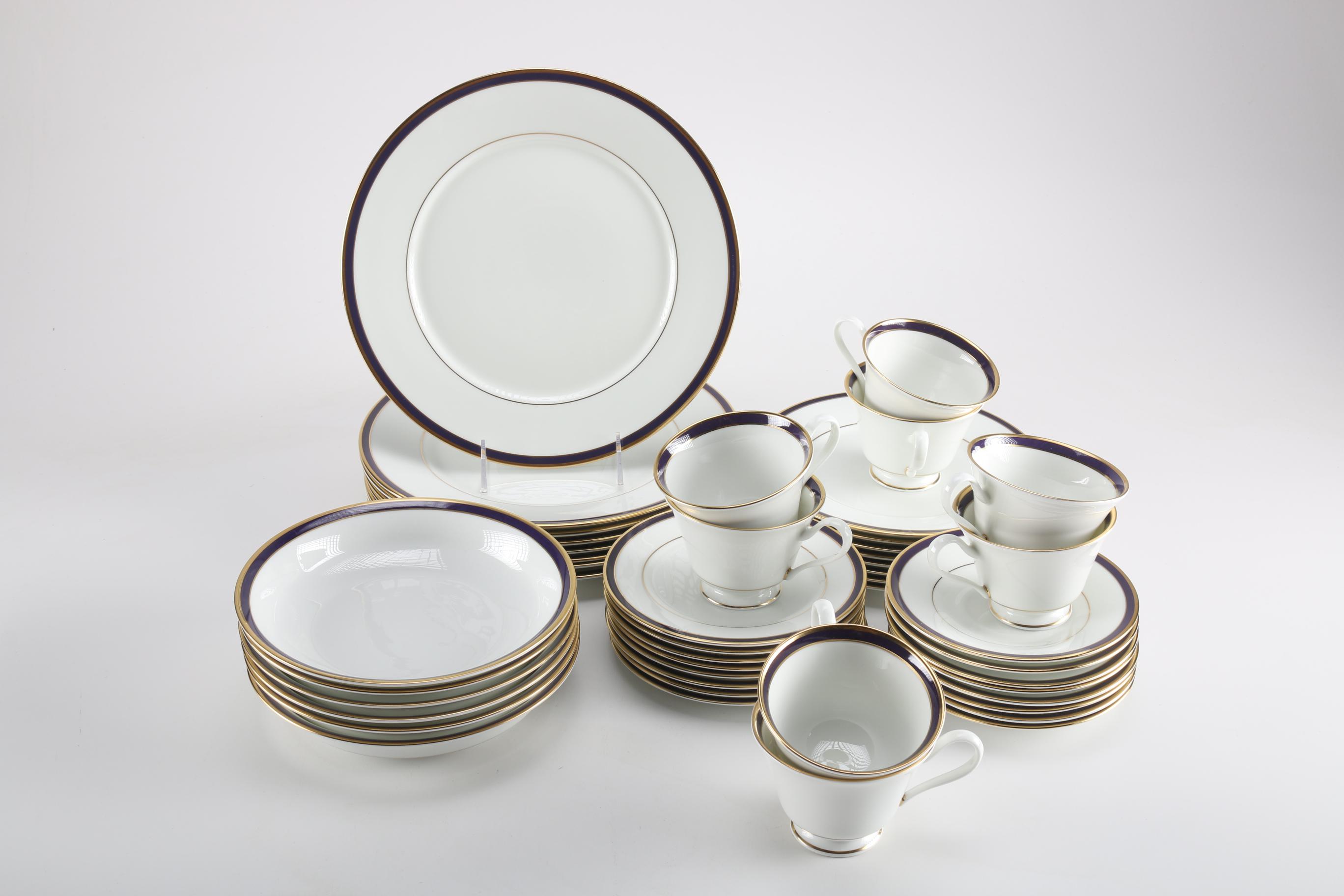 Set of Lenox "Annapolis Blue" Bone China