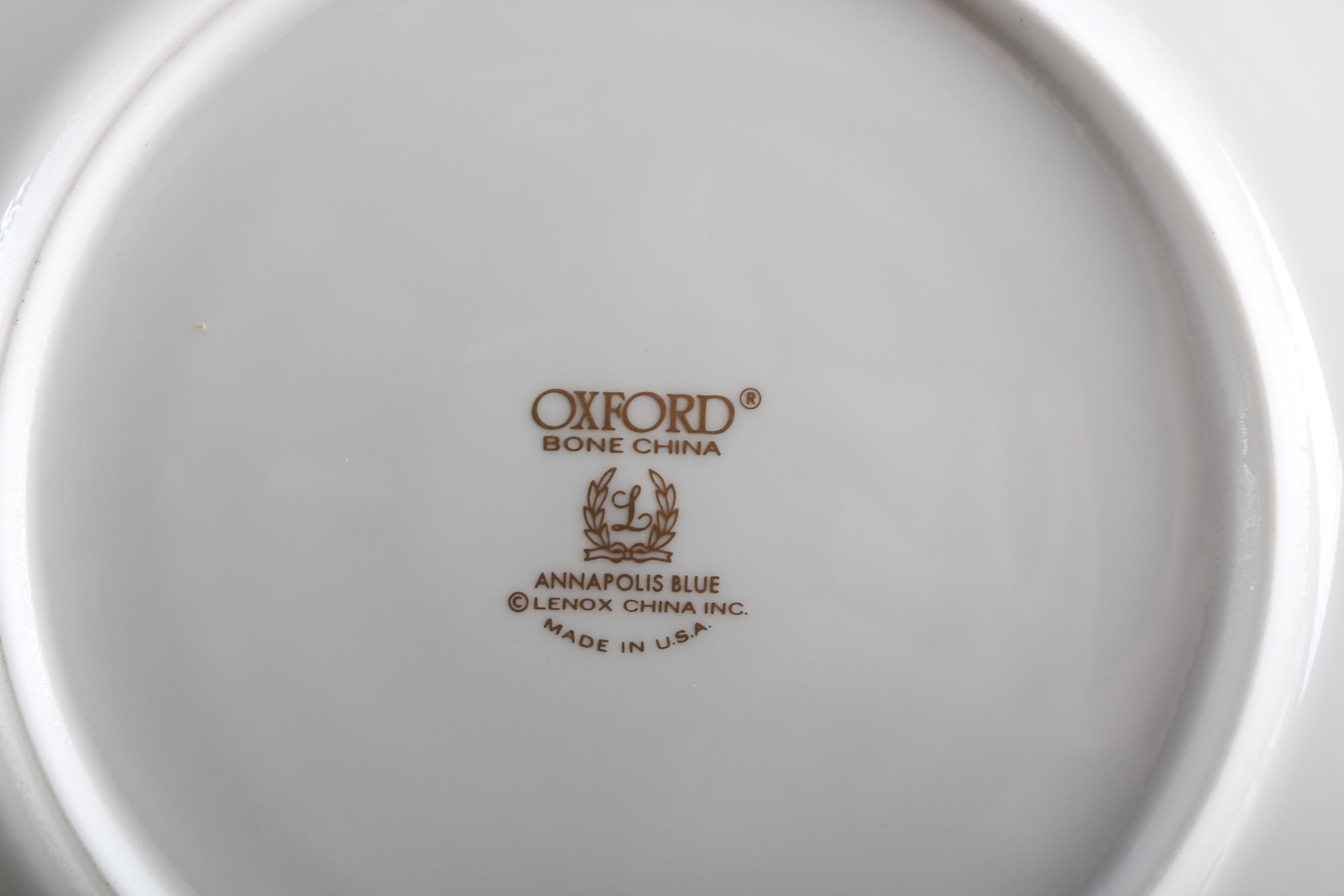 Set of Lenox "Annapolis Blue" Bone China