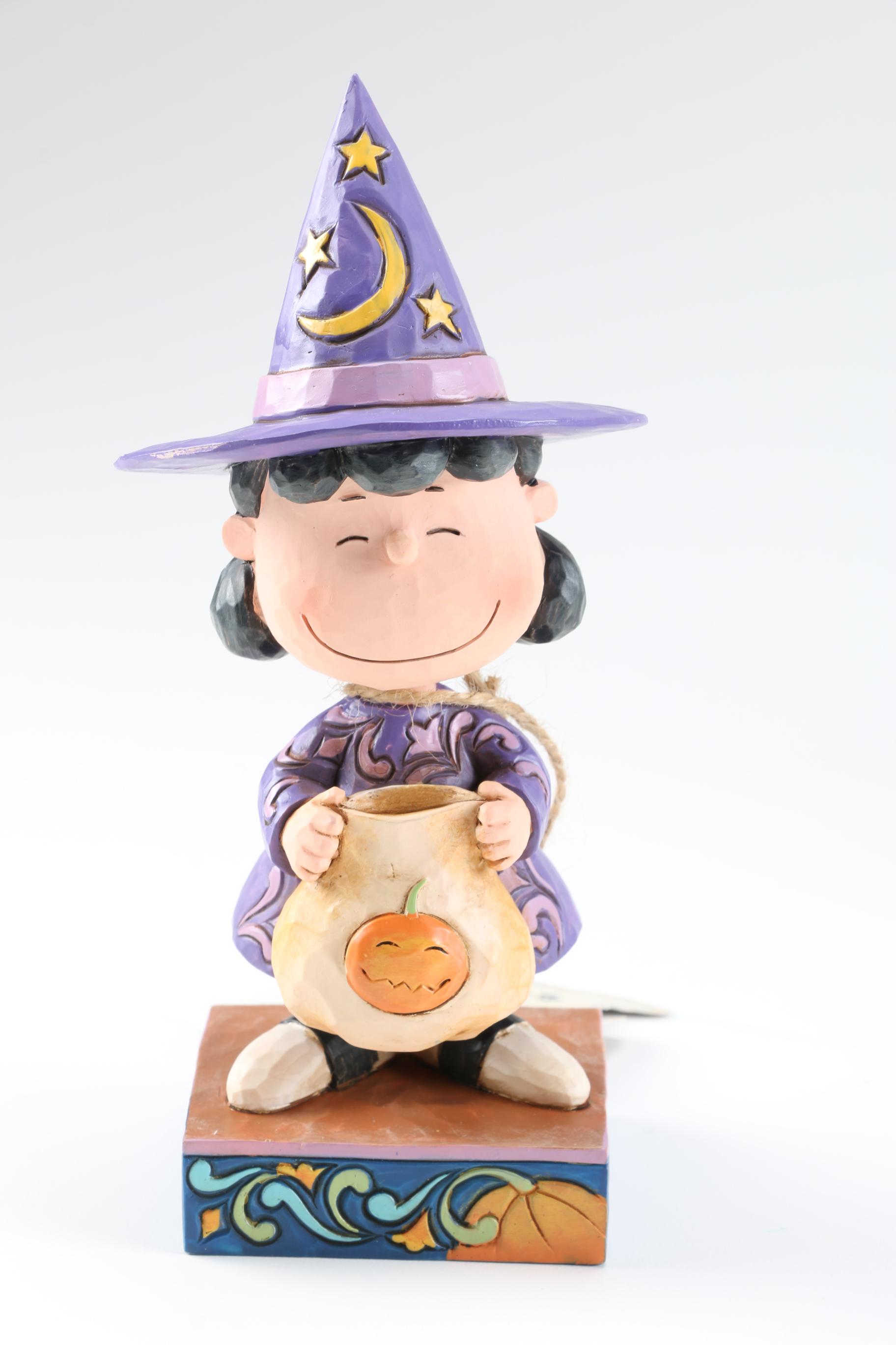 Peanuts Halloween Figurines Including Charlie Brown and Snoopy