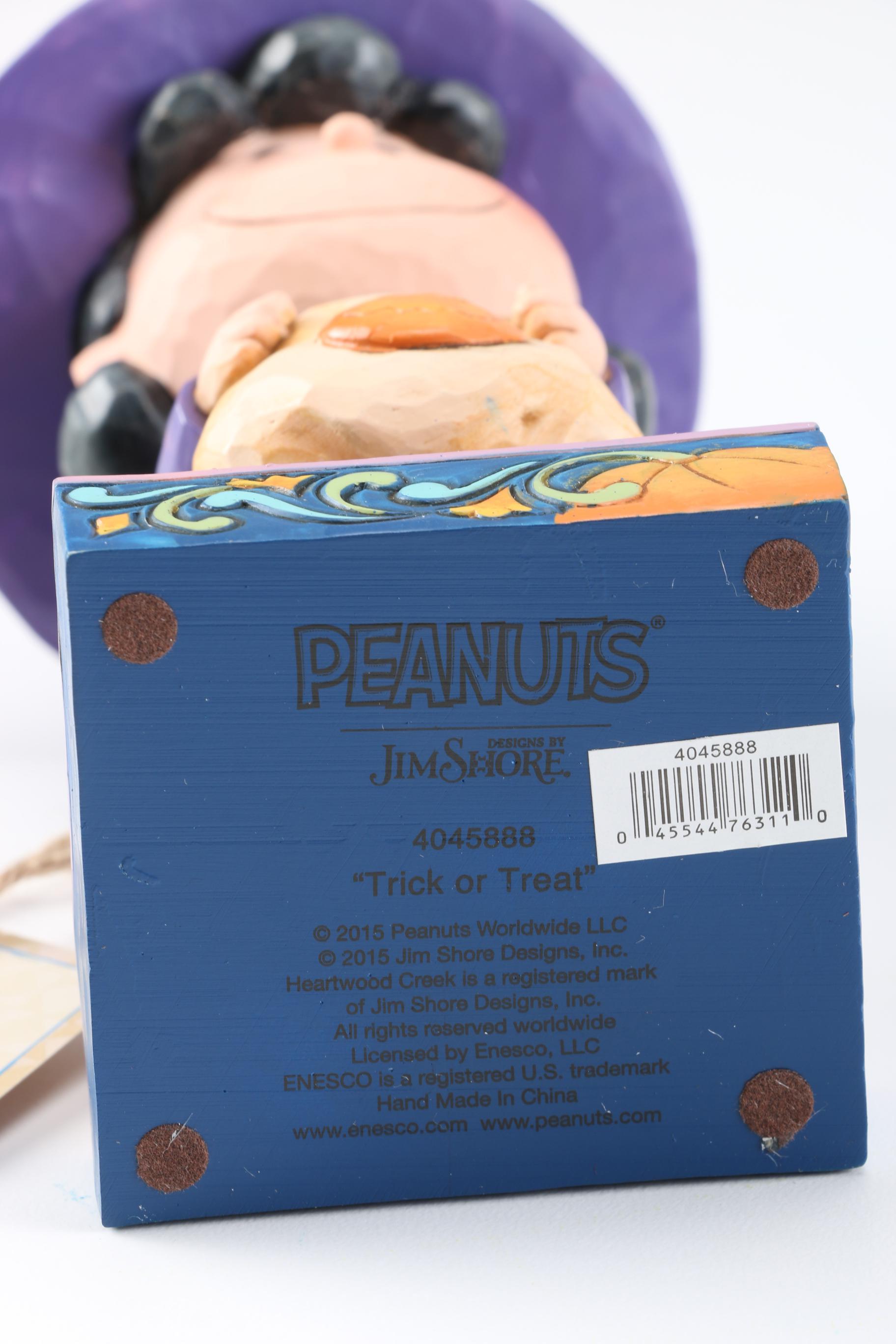Peanuts Halloween Figurines Including Charlie Brown and Snoopy