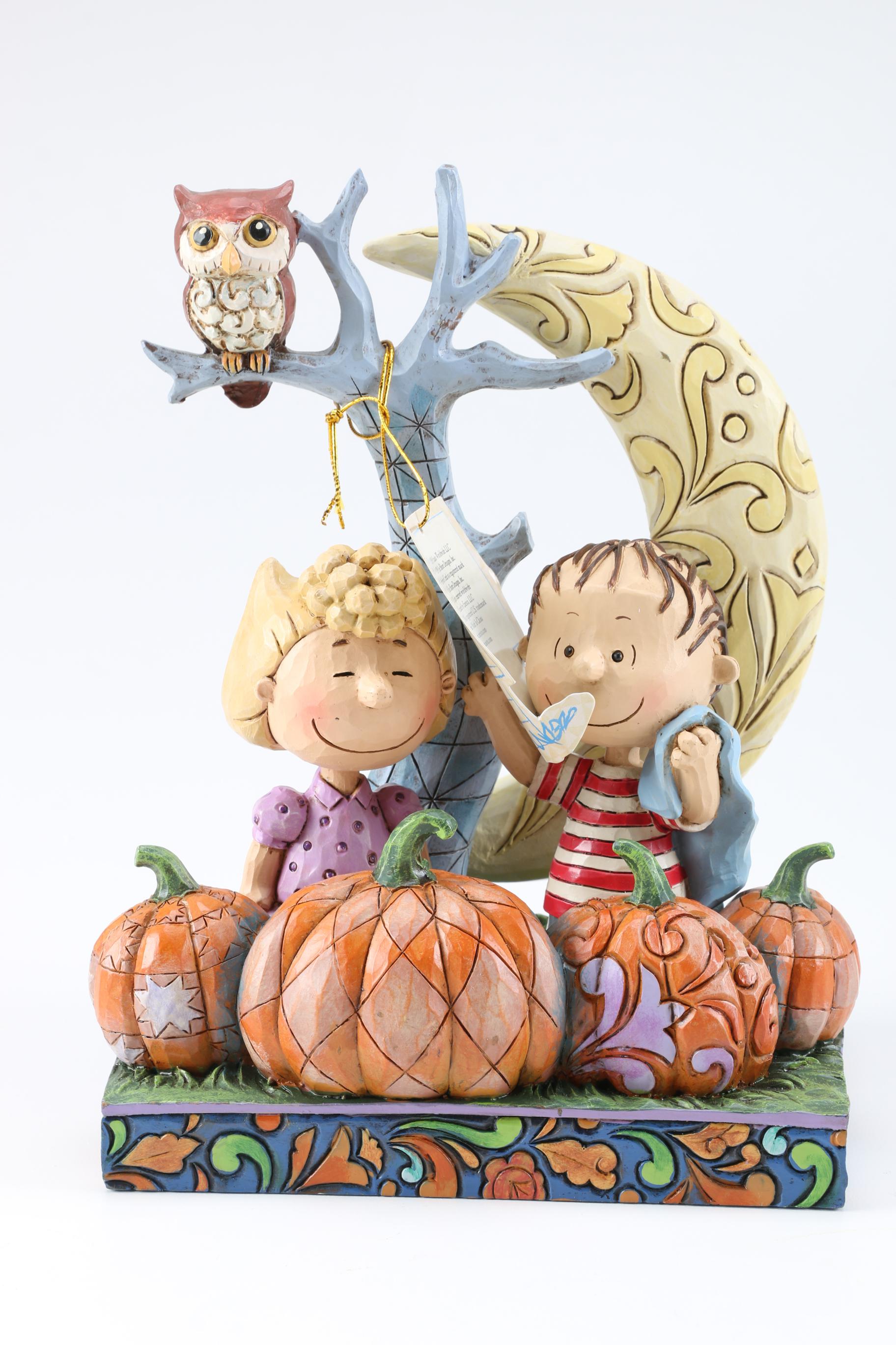Peanuts Halloween Figurines Including Charlie Brown and Snoopy
