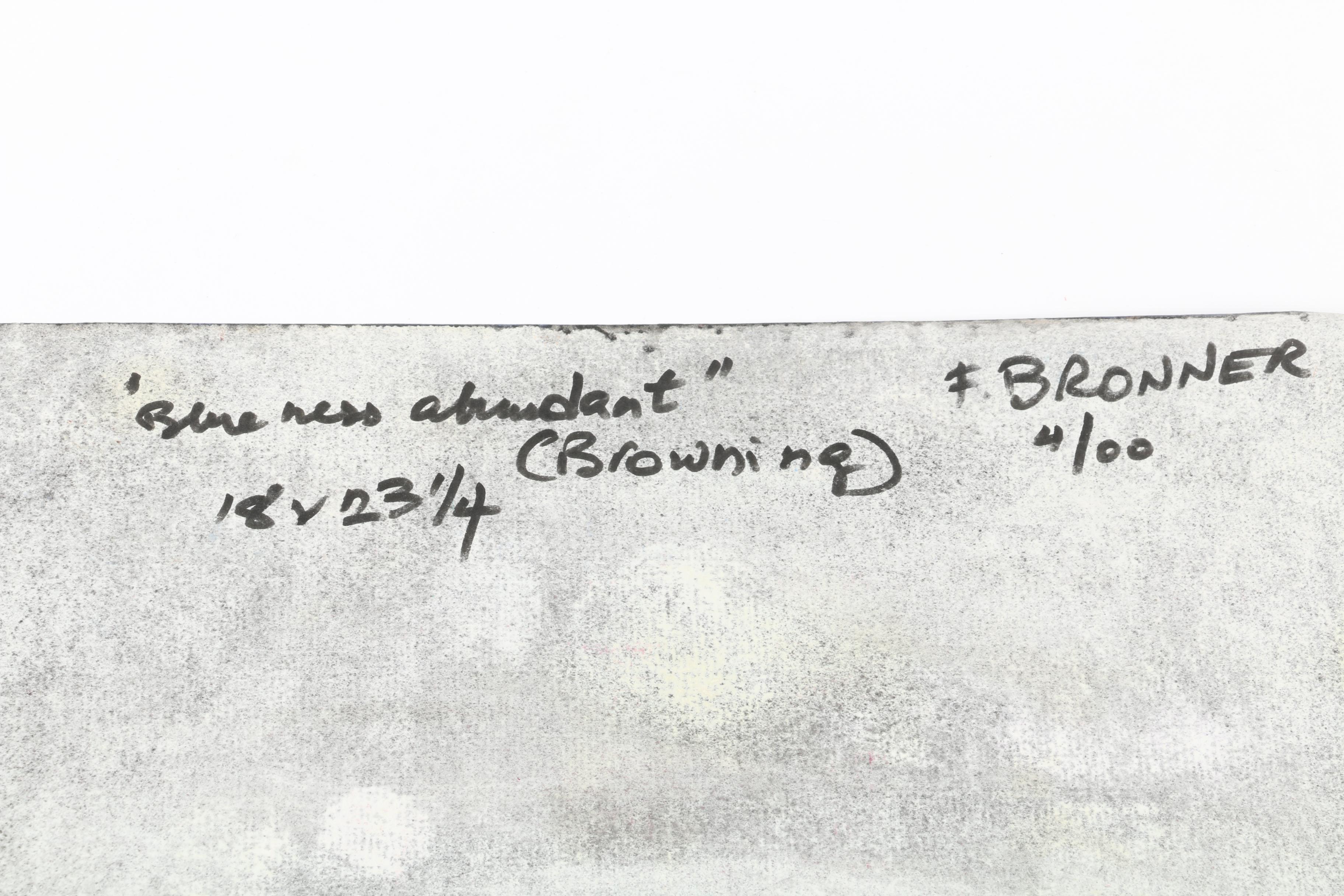 F. Bronner Acrylic on Paper and Oil on Board With Additional Painting