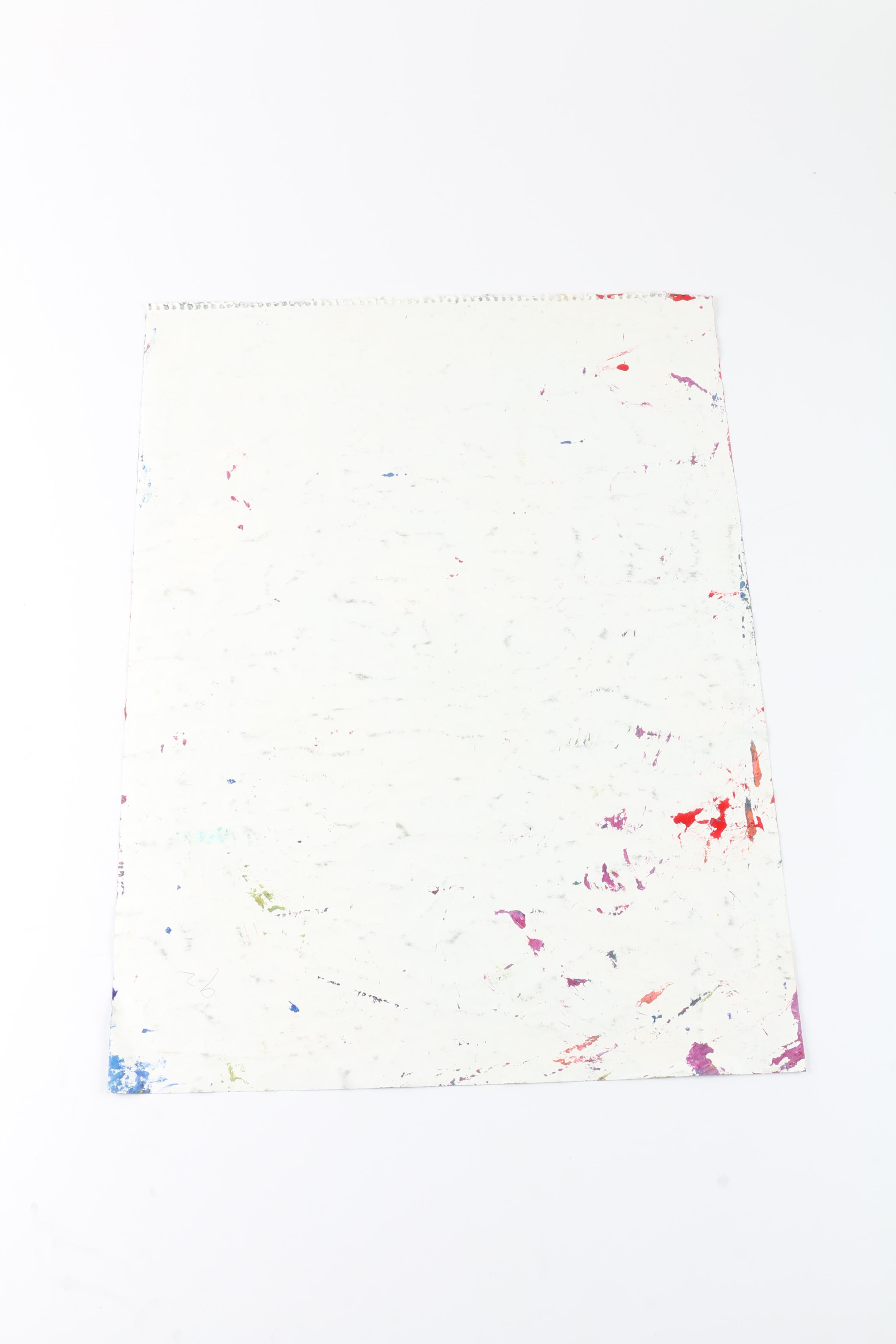 F. Bronner Acrylic on Paper and Oil on Board With Additional Painting