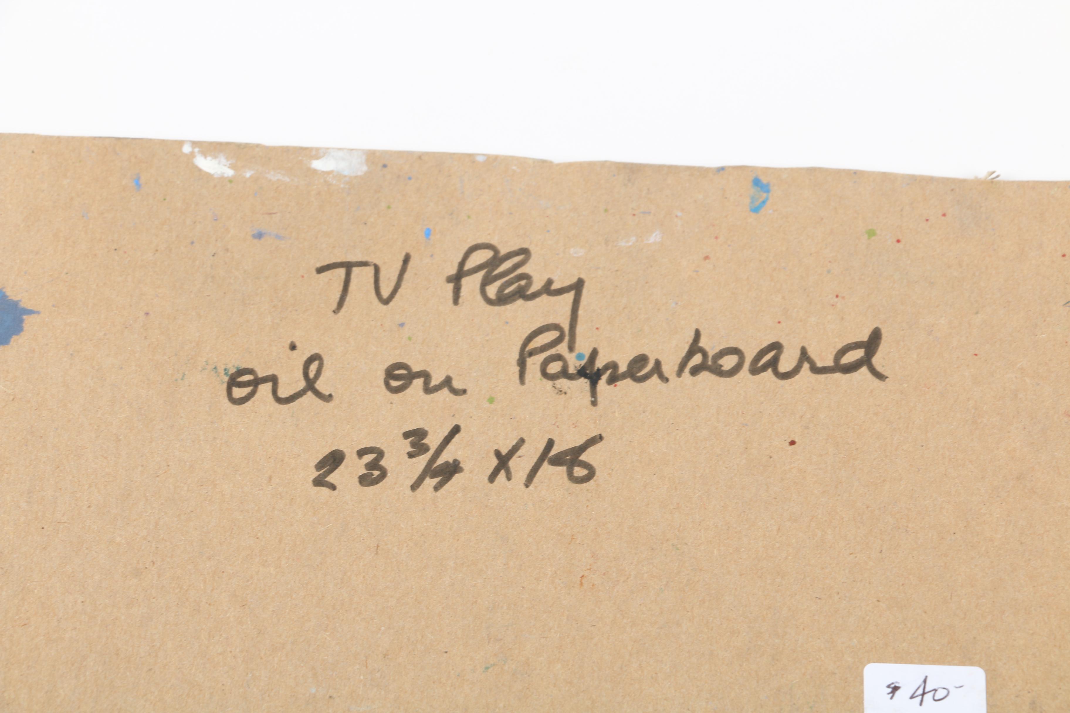 F. Bronner Acrylic on Paper and Oil on Board With Additional Painting