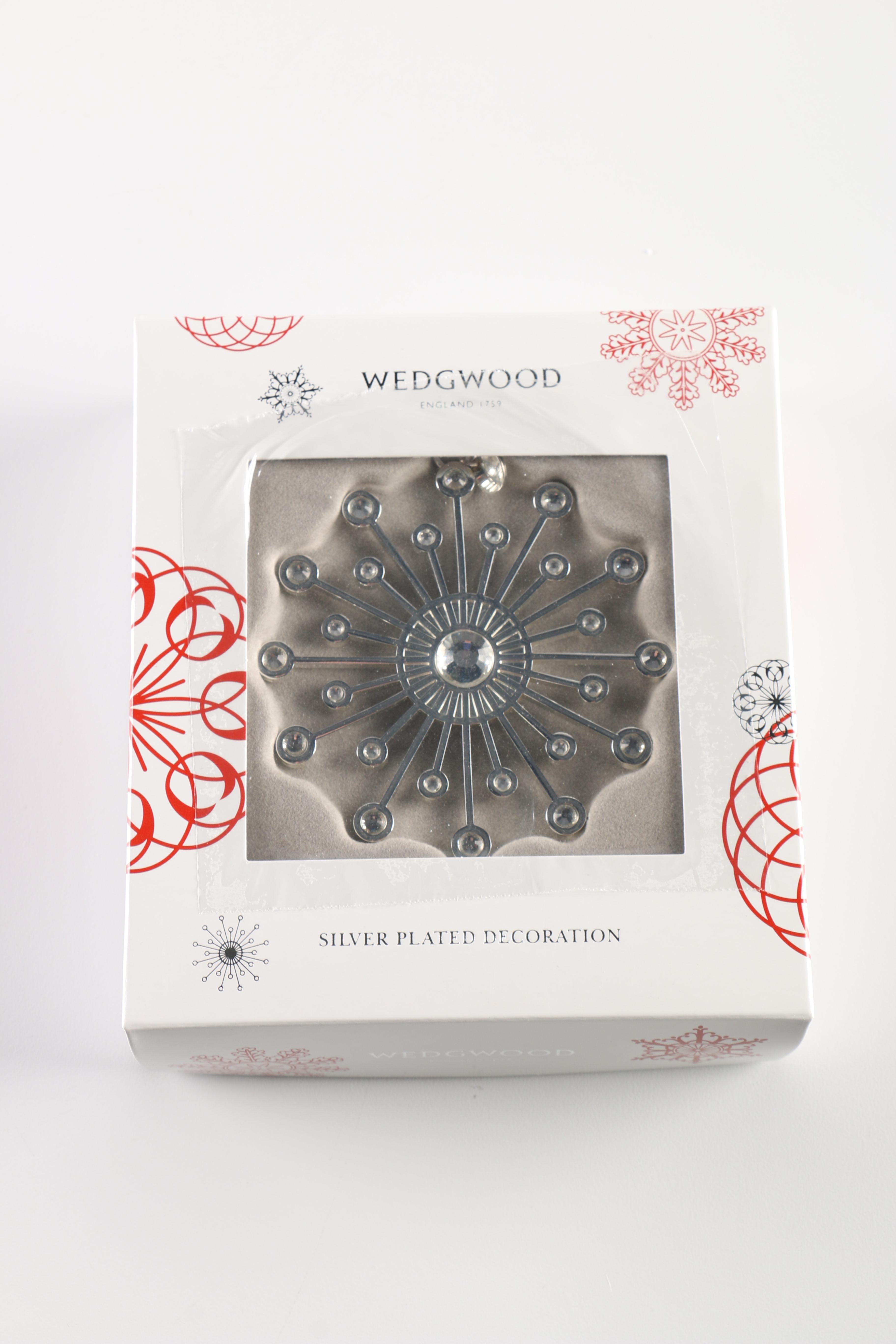 Wedgwood and Waterford Ornaments