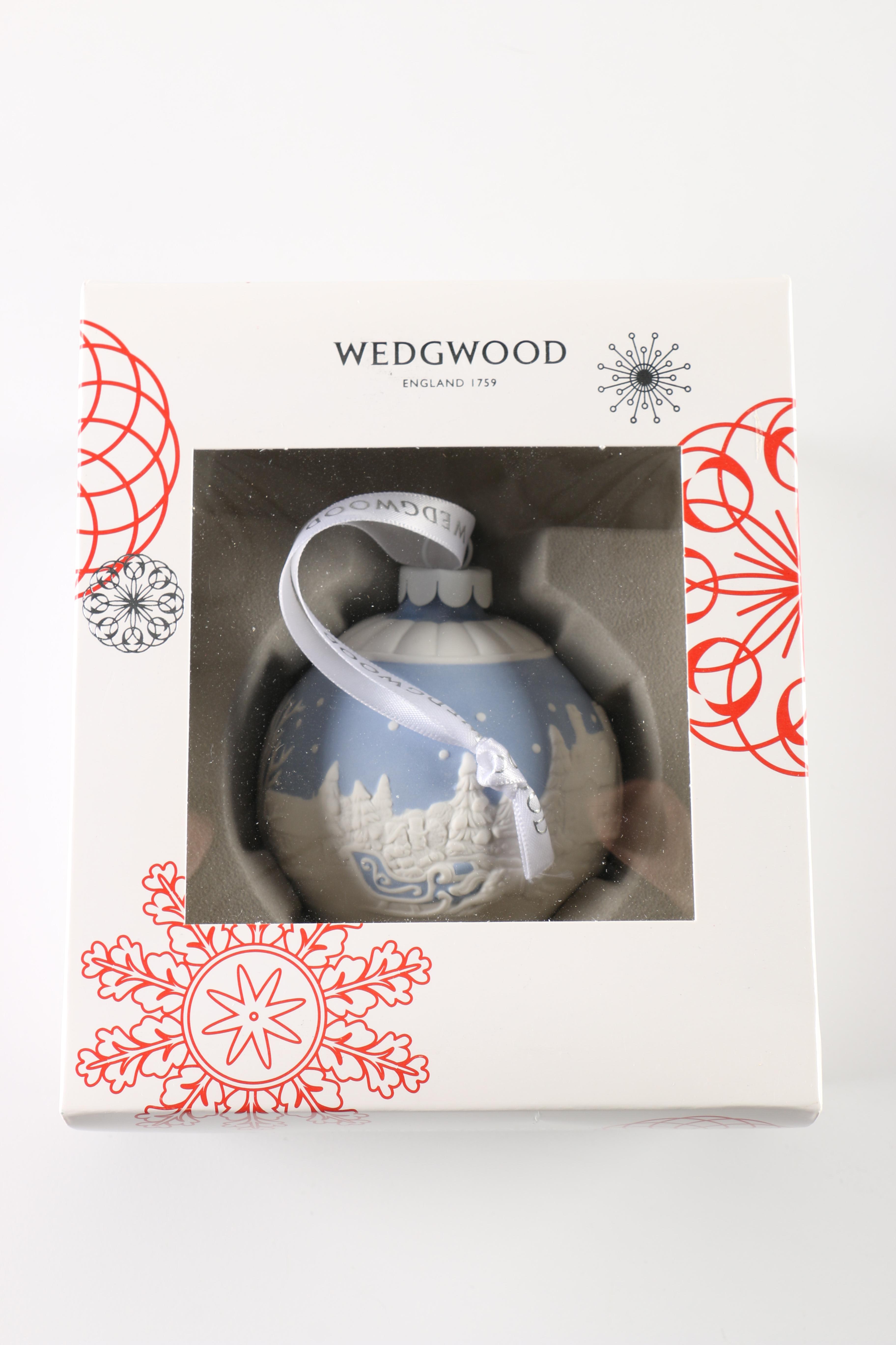 Wedgwood and Waterford Ornaments