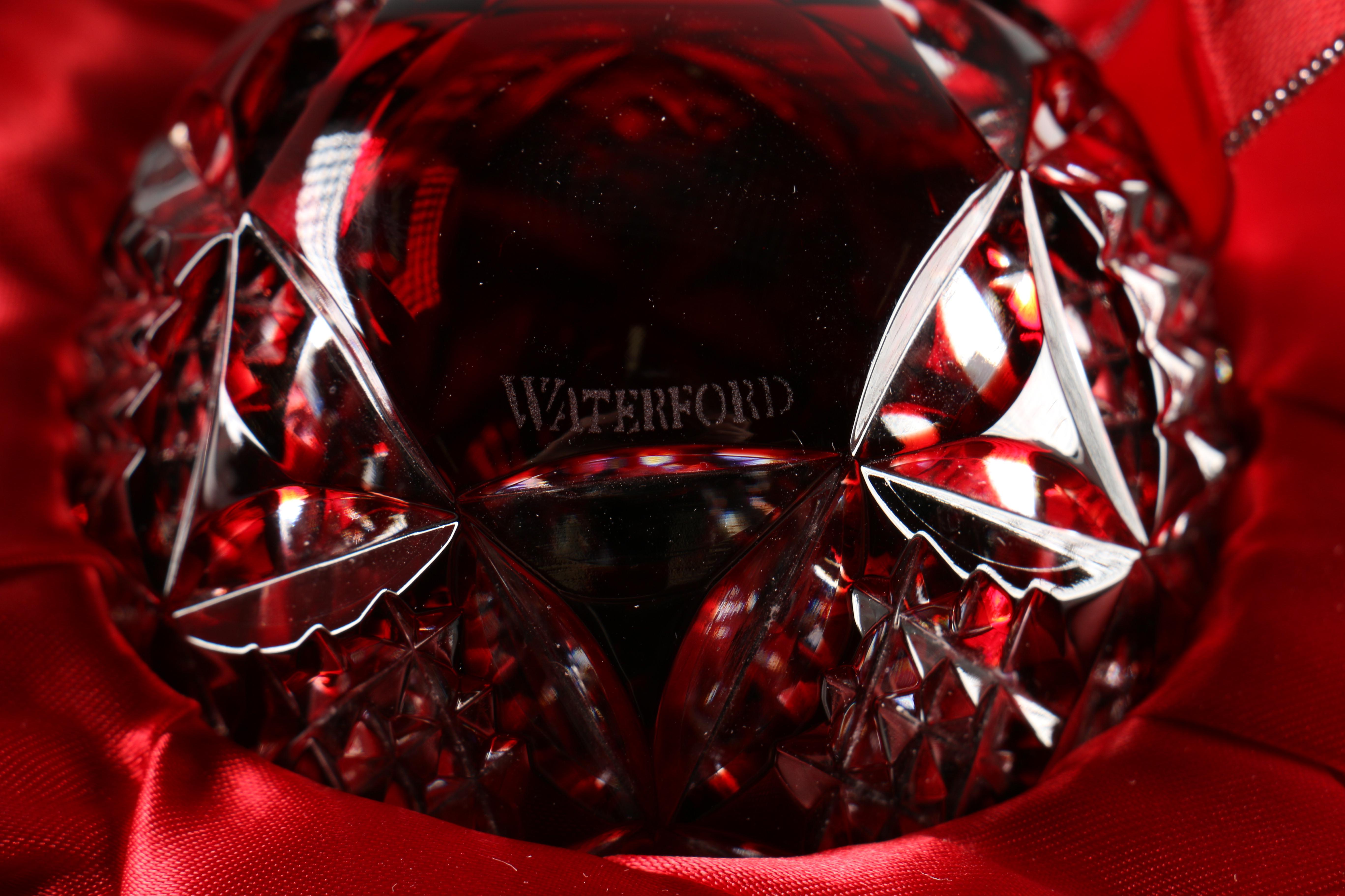 Wedgwood and Waterford Ornaments