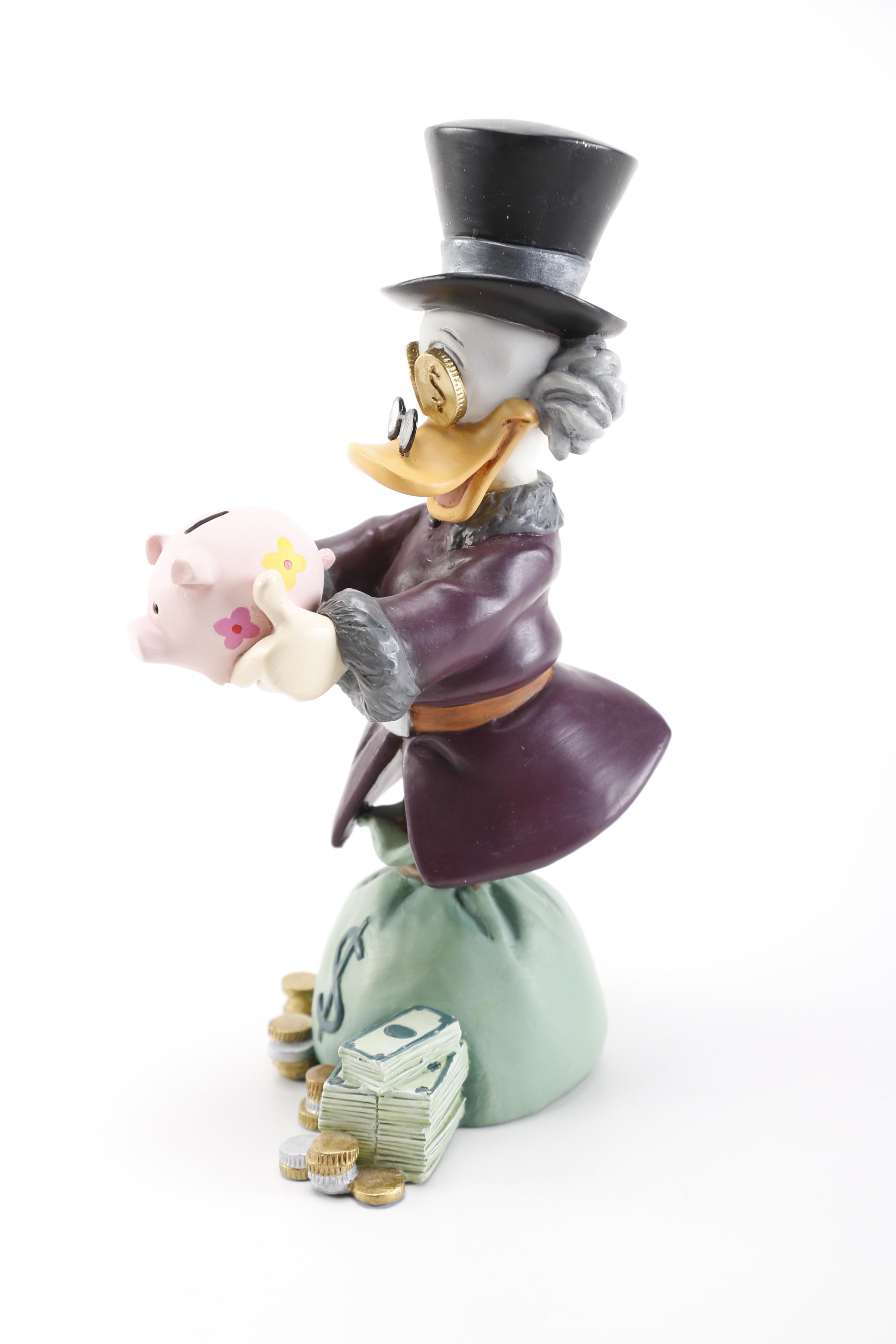 Walt Disney Figurines Including "Scrooge McDuck"