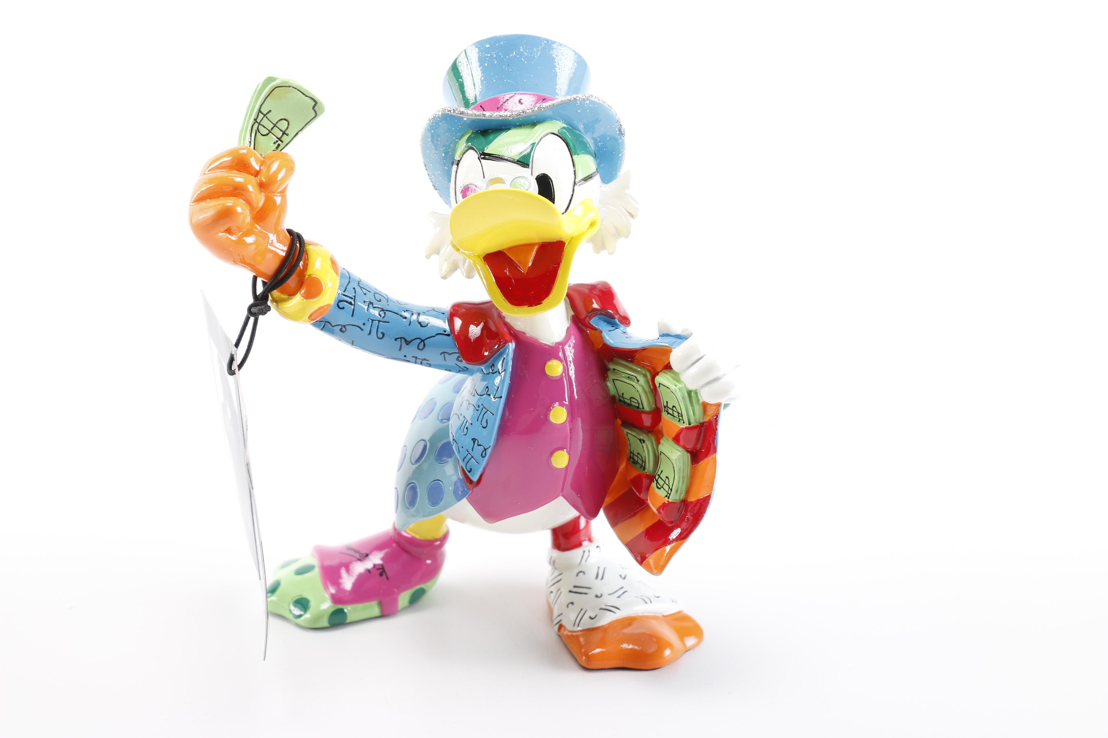 Walt Disney Figurines Including "Scrooge McDuck"