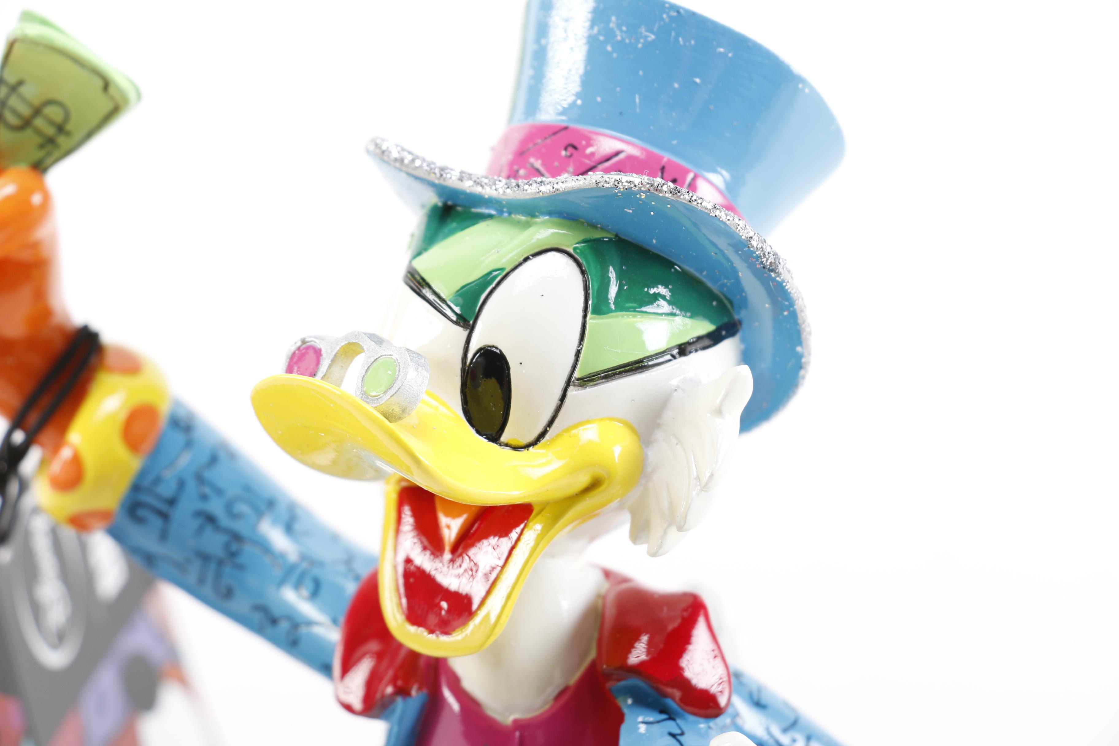 Walt Disney Figurines Including "Scrooge McDuck"