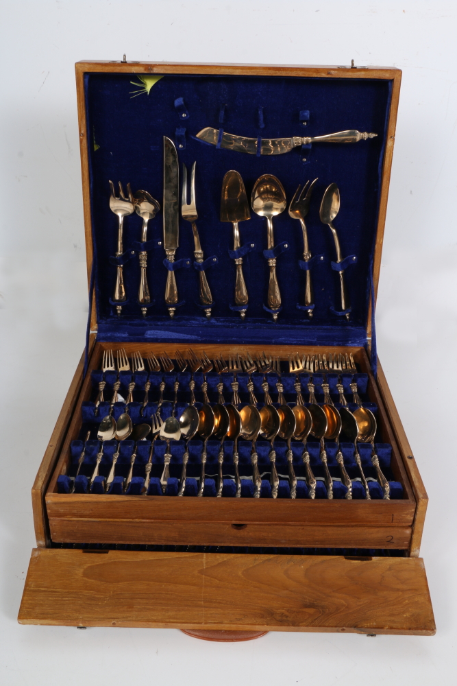 Gold Tone Flatware Set