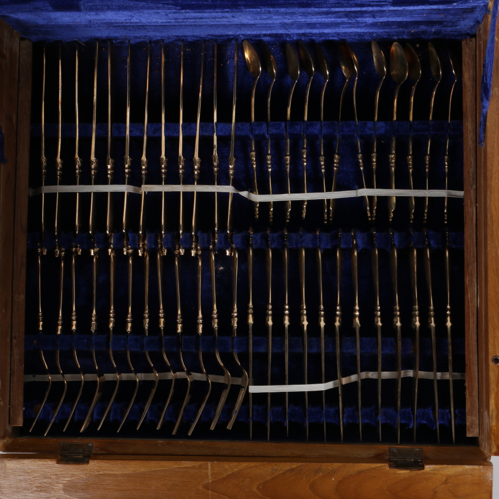 Gold Tone Flatware Set