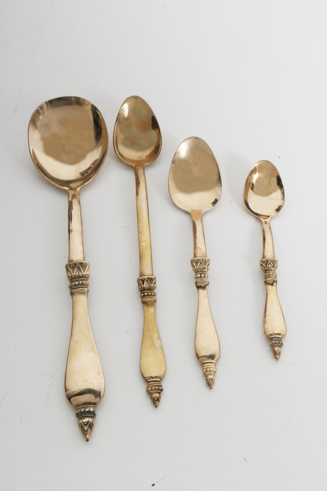 Gold Tone Flatware Set
