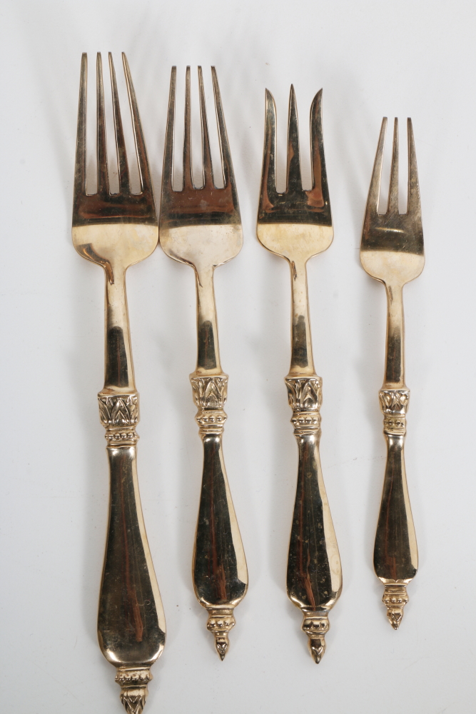 Gold Tone Flatware Set