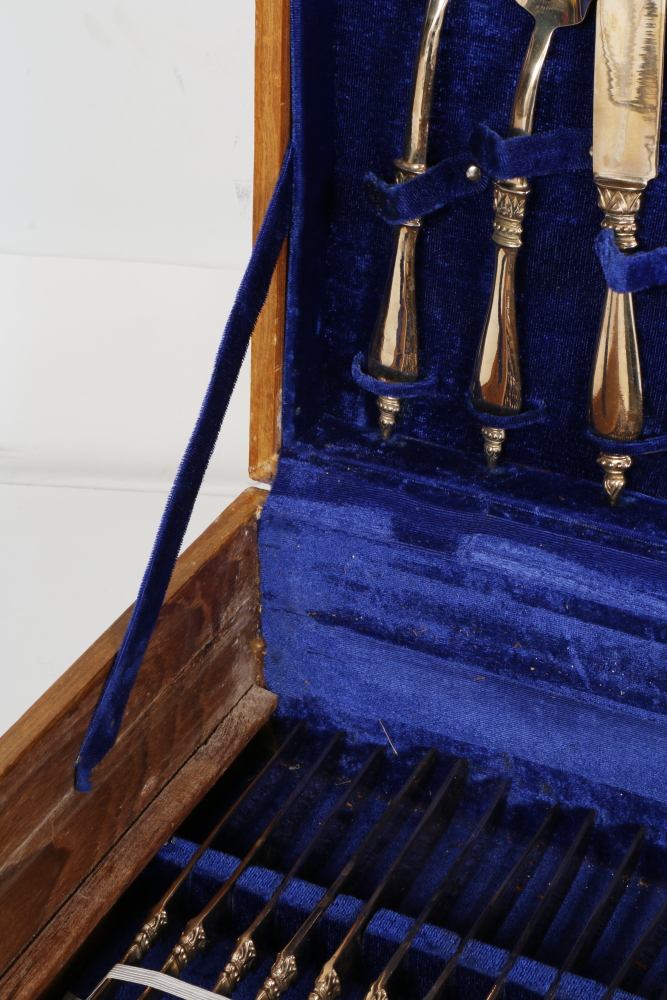 Gold Tone Flatware Set