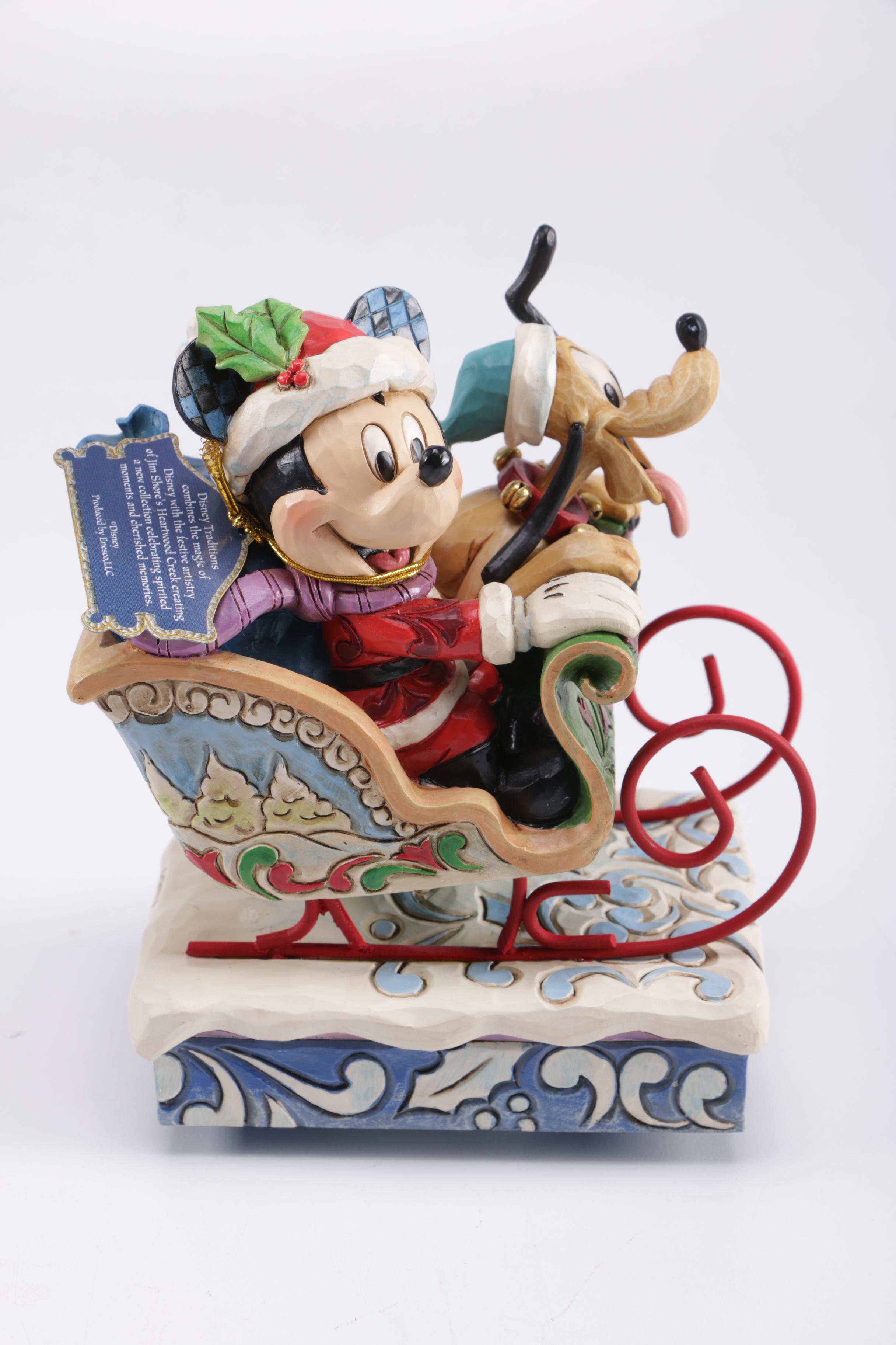 Disney Figurines Featuring 65th Anniversary and Holiday Music Box