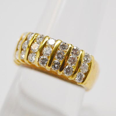 18K Yellow Gold 1.20 CTW Diamond Ring