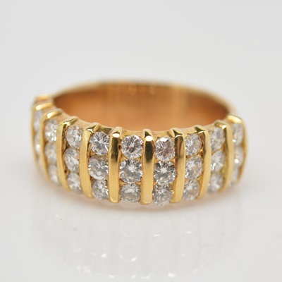 18K Yellow Gold 1.20 CTW Diamond Ring