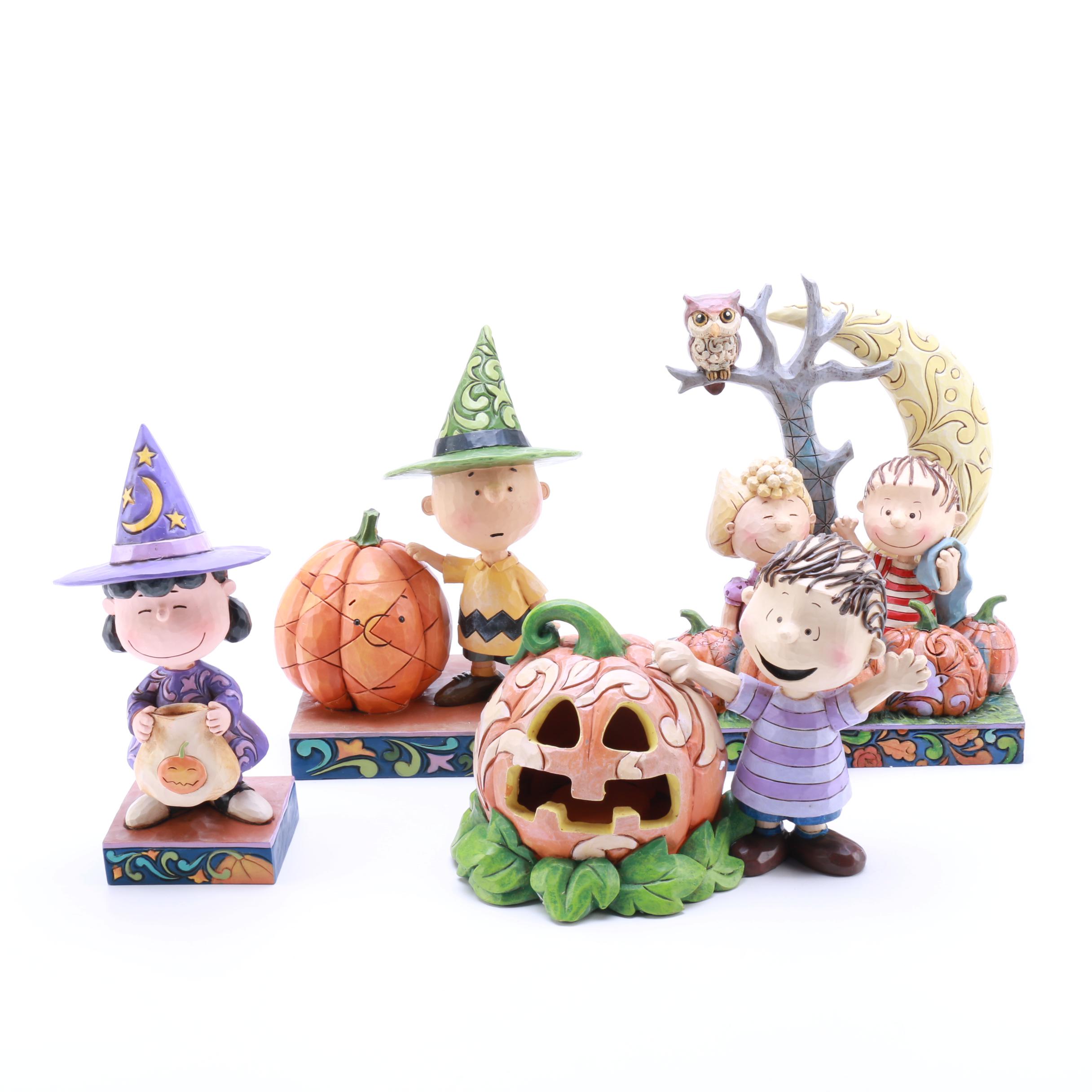 Peanuts Porcelain Figurines Including "Charlie Brown" By Jim Shore Designs