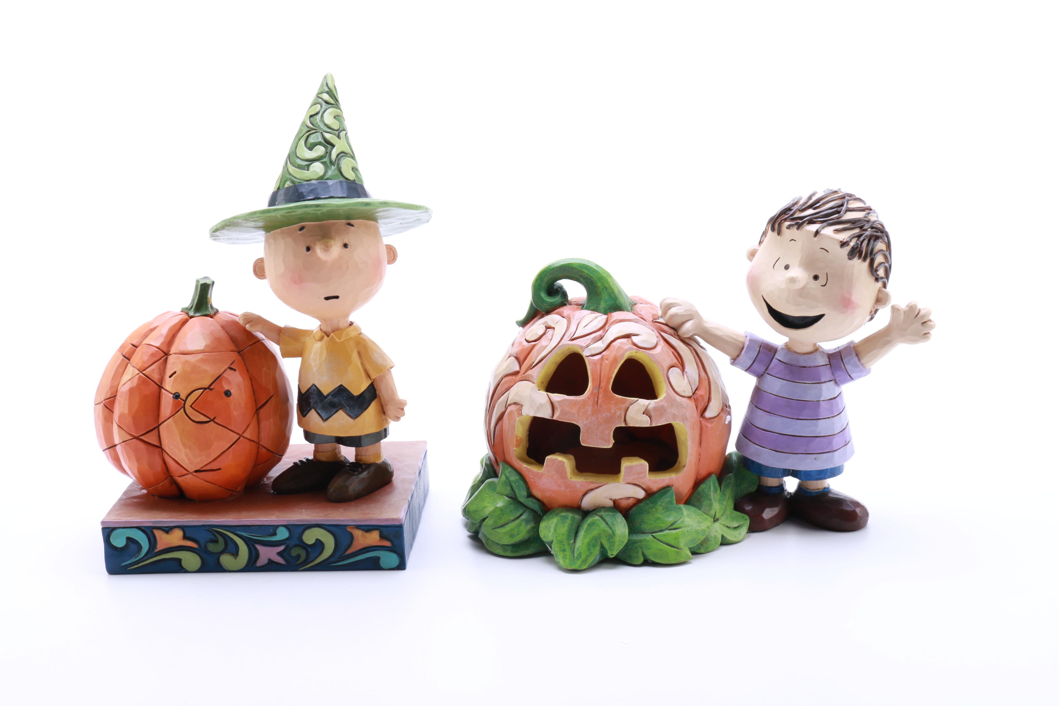 Peanuts Porcelain Figurines Including "Charlie Brown" By Jim Shore Designs