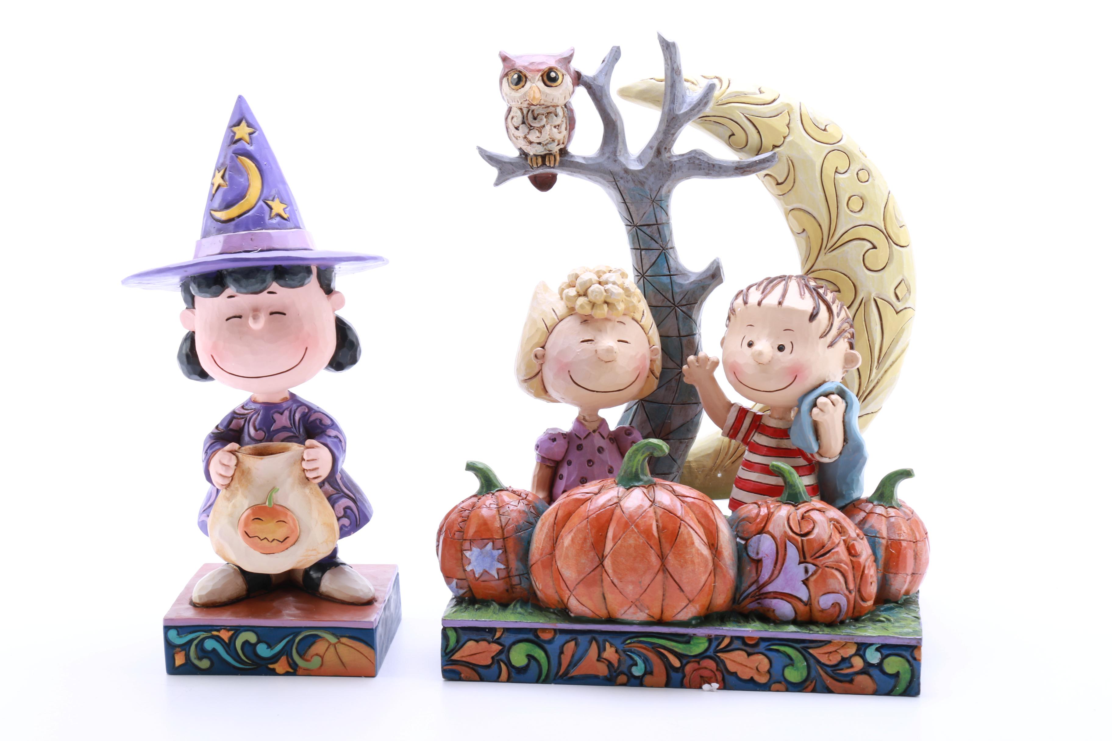 Peanuts Porcelain Figurines Including "Charlie Brown" By Jim Shore Designs